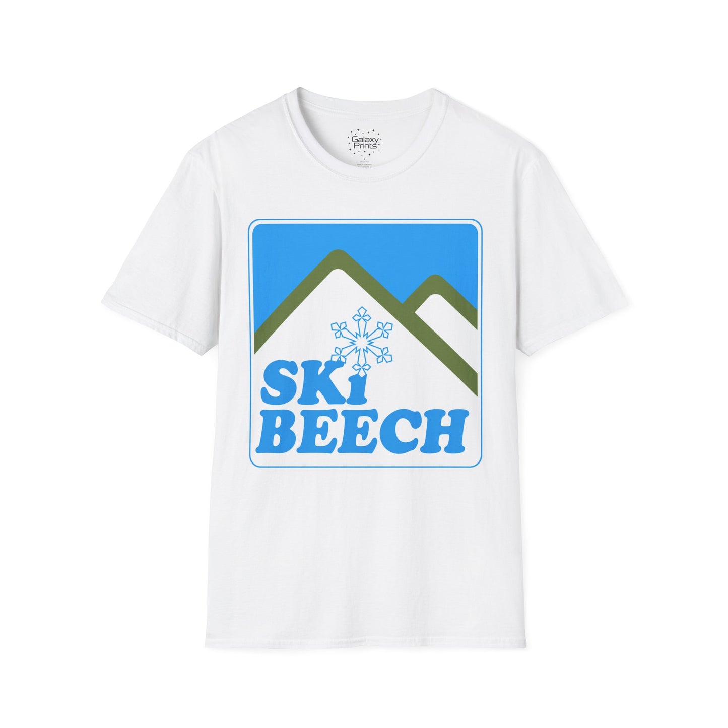 Retro Ski Beech T‑Shirt — Vintage Beech Mountain Snowflake Ski Tee