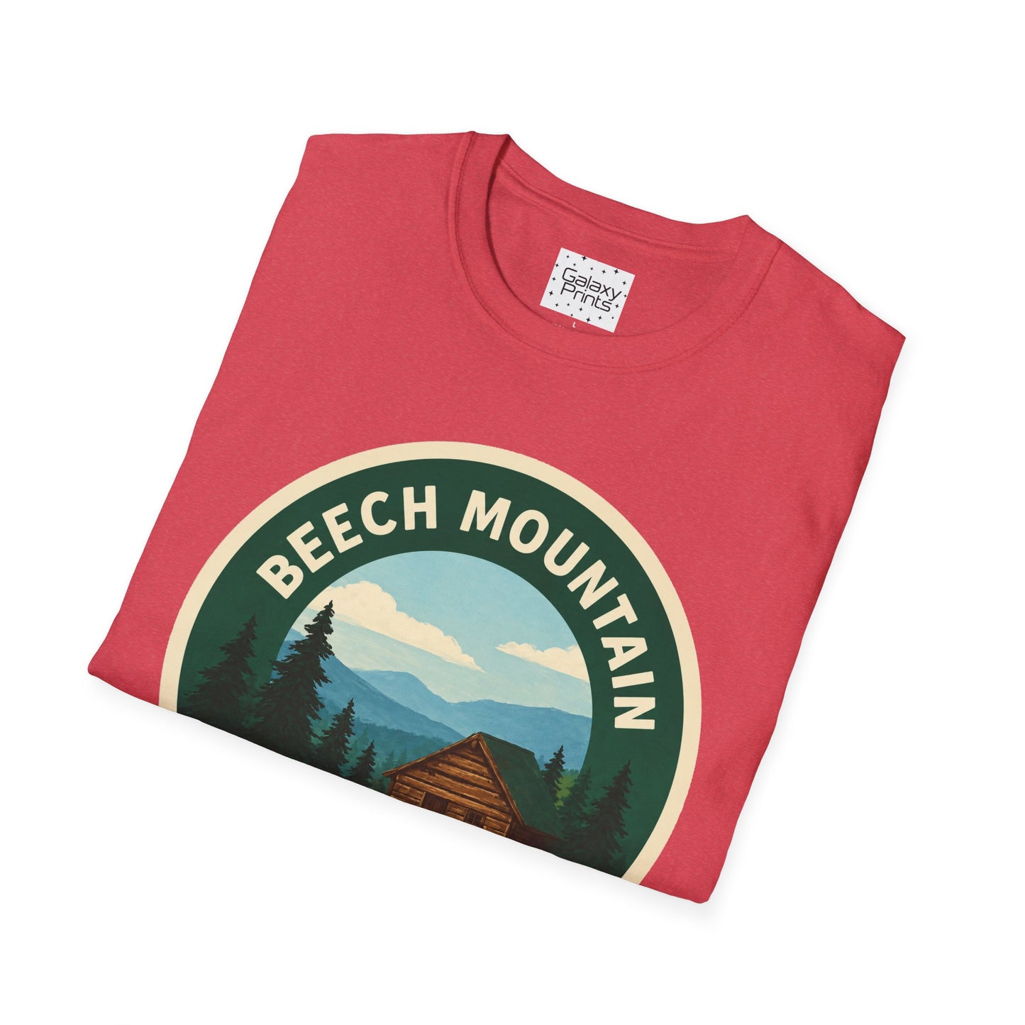 Beech Mountain NC T-Shirt — Mountain Cabin Scenic Graphic Tee