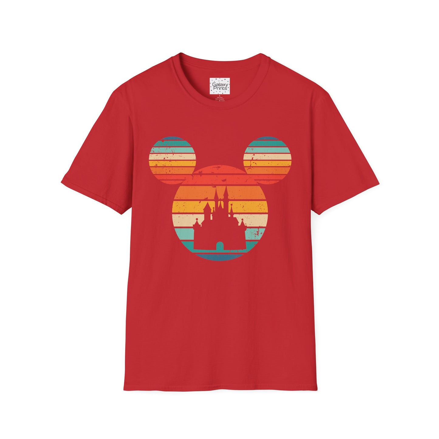 Unisex T-Shirt - DISNEY Inspired - 'Mickey Ears with Pastel Colors Distressed'