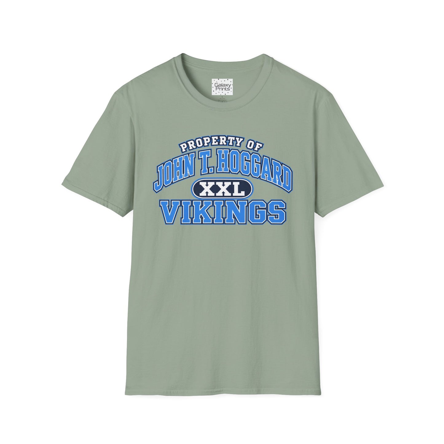 Property of JTH Vikings T‑Shirt XXL — Viking in Power Circle back - Hoggard School Spirit Tee