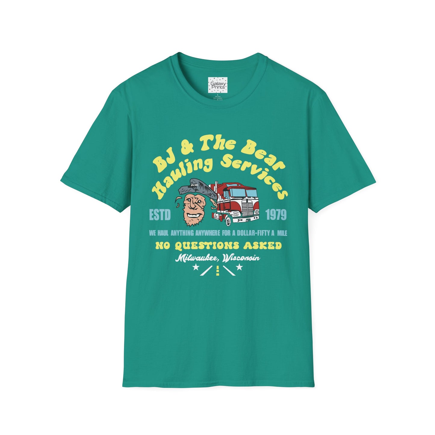Unisex T-Shirt - Truck Driver BJ and Bear Design - POP Culture