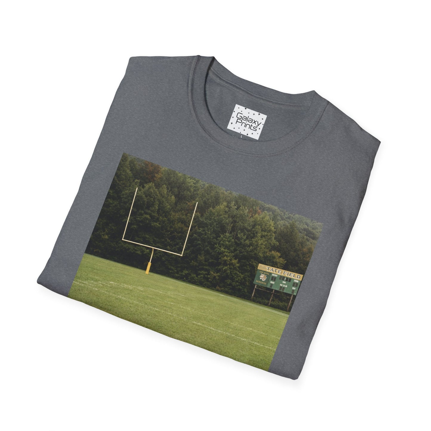 Tate Football Field Photo T-Shirt — Vintage LMC Football Graphic Tee