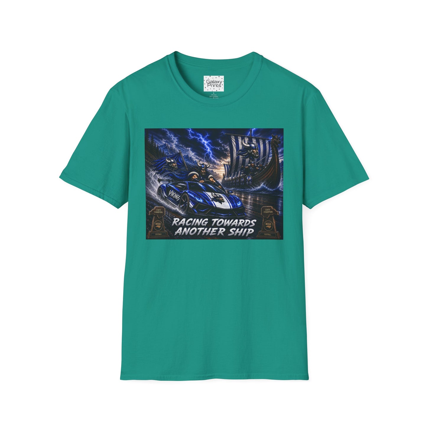 Copy of Unisex T-Shirt - Hoggard Vikings Inspired - Hoggard helmet and 'Domination is a State of Mind' - over our rivals