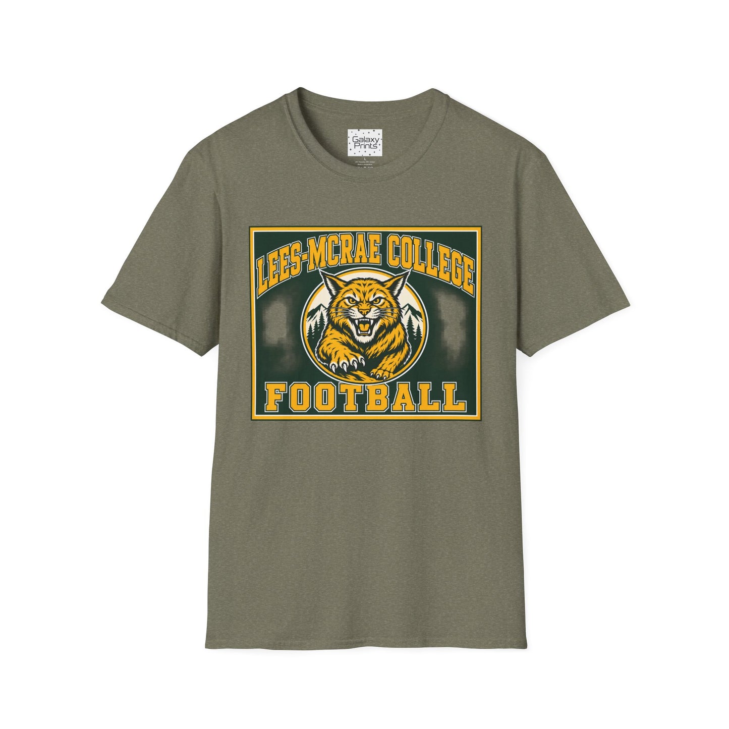 Lees-McRae College Bobcats Vintage Football T-Shirt — Retro Wily Bobcat