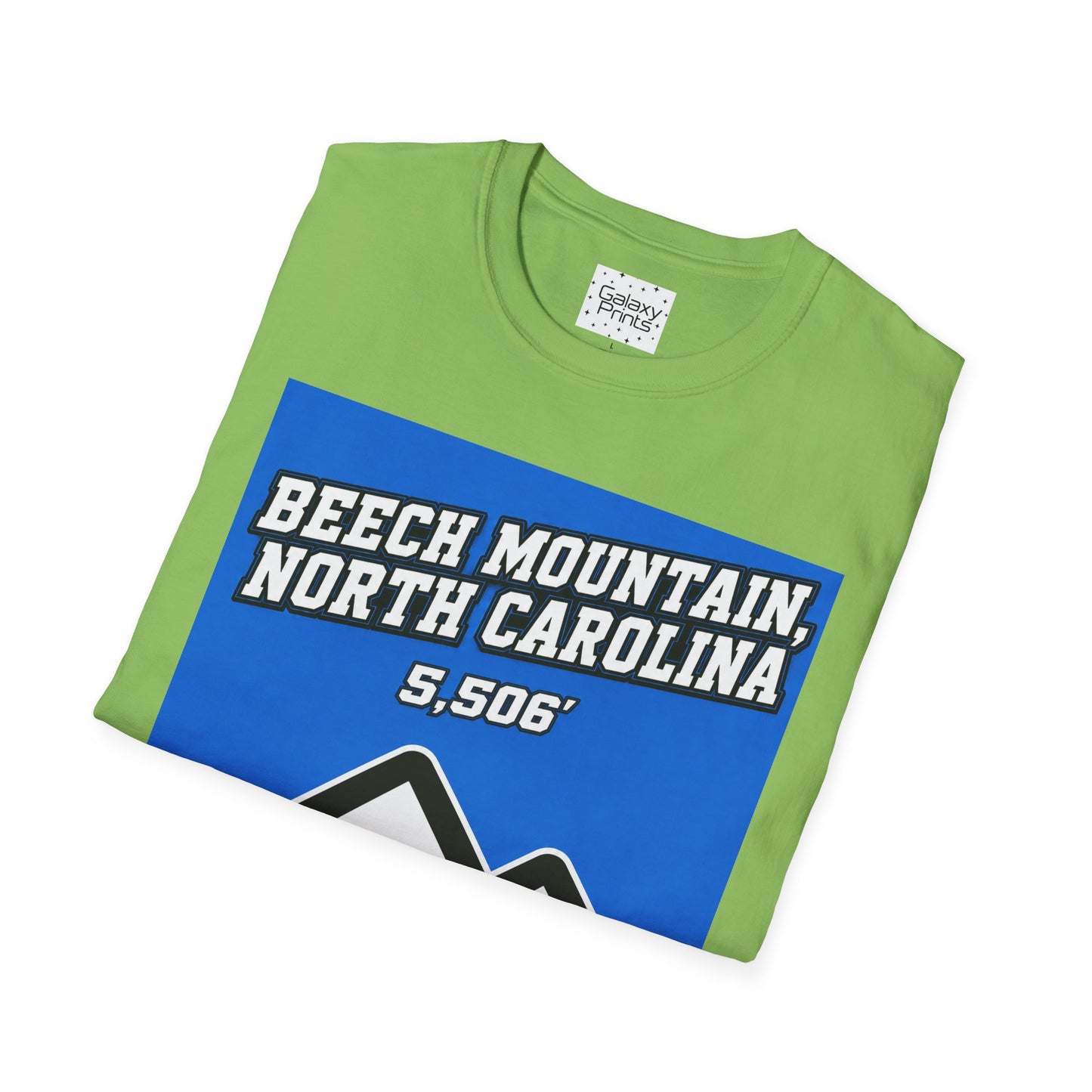 Beech Mountain, NC - The whole town is High T-Shirt — 5,506' Mountain Souvenir Tee