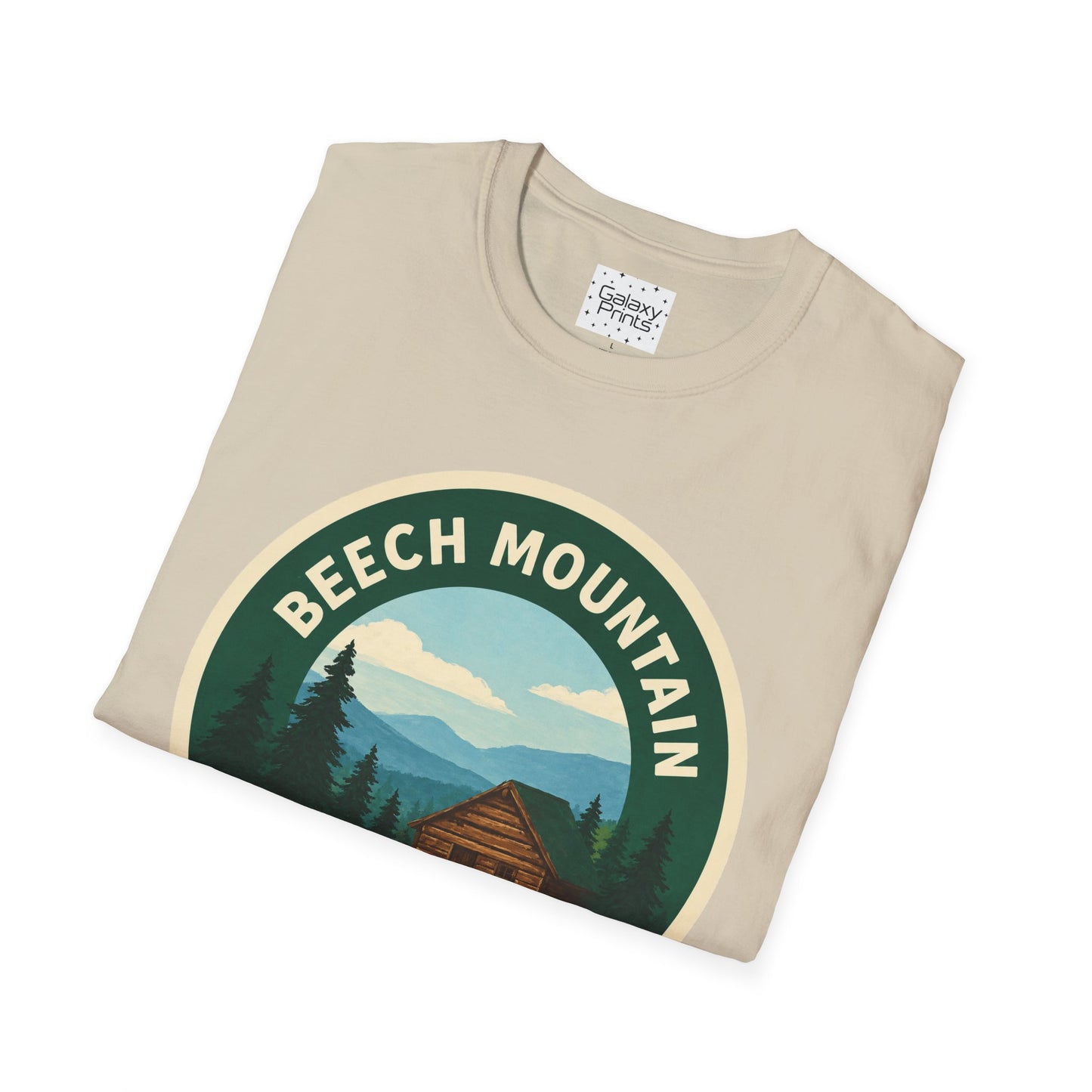 Beech Mountain NC T-Shirt — Mountain Cabin Scenic Graphic Tee