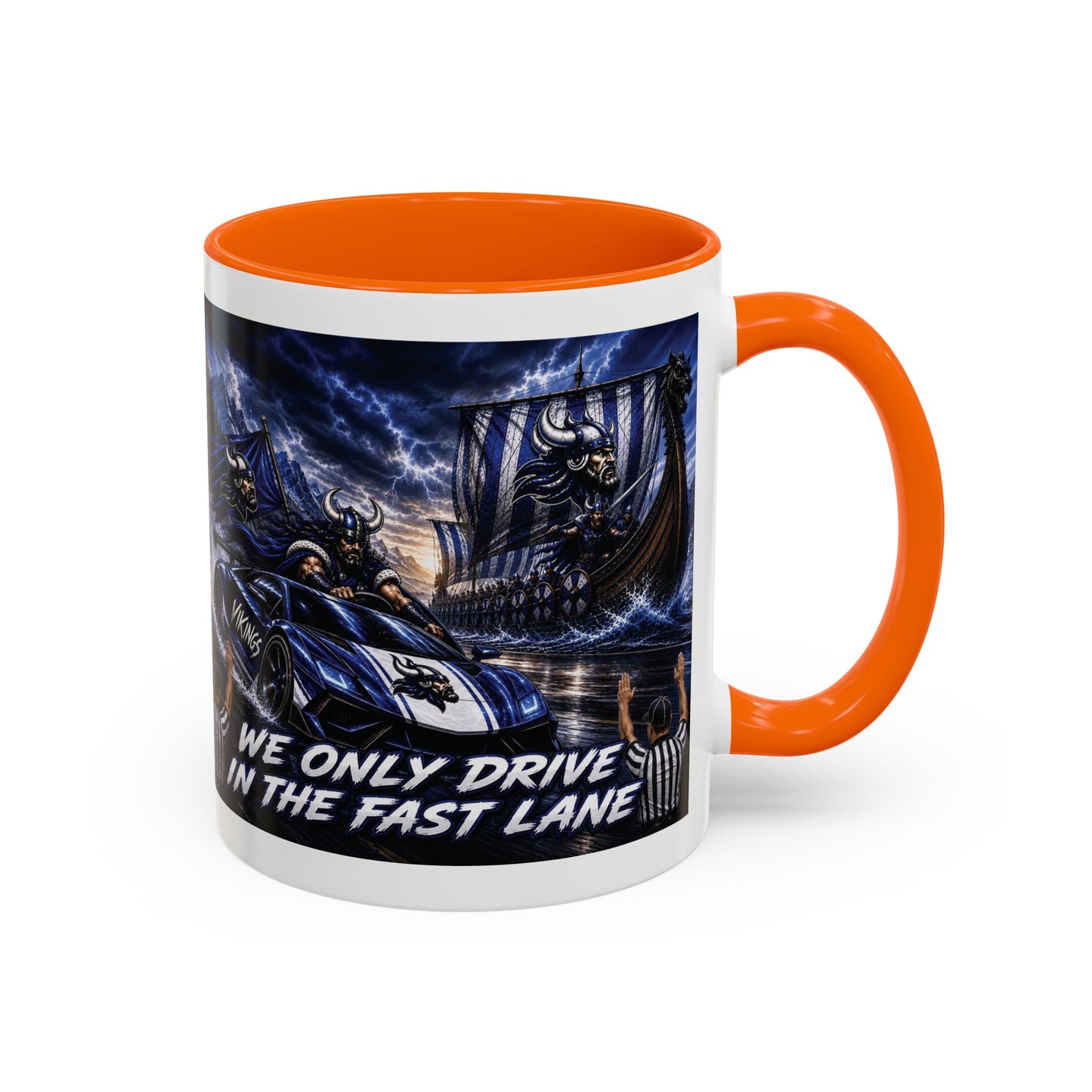 Hoggard Vikings Stylish Accent Coffee Mug  "Race to another Ship" and "Dive in the fast lane"- Perfect for Daily Brew & Gifts