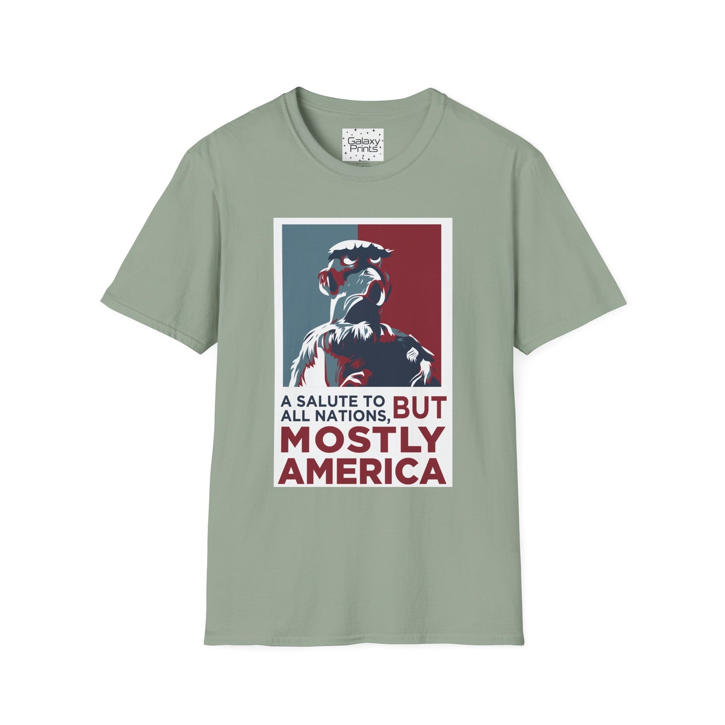 DISNEY inspired Unisex T-Shirt - SAM EAGLE 'Salute To All Nations But Mostly America'