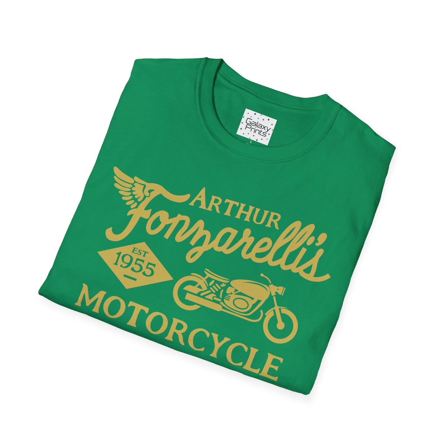 Unisex T-Shirt - POP Culture - 'Arthur Fonzarelli's Motorcycle Service & Repair Shop T-shirt from the Hit TV Show HAPPY DAYS - Fonzie - The Fonz'