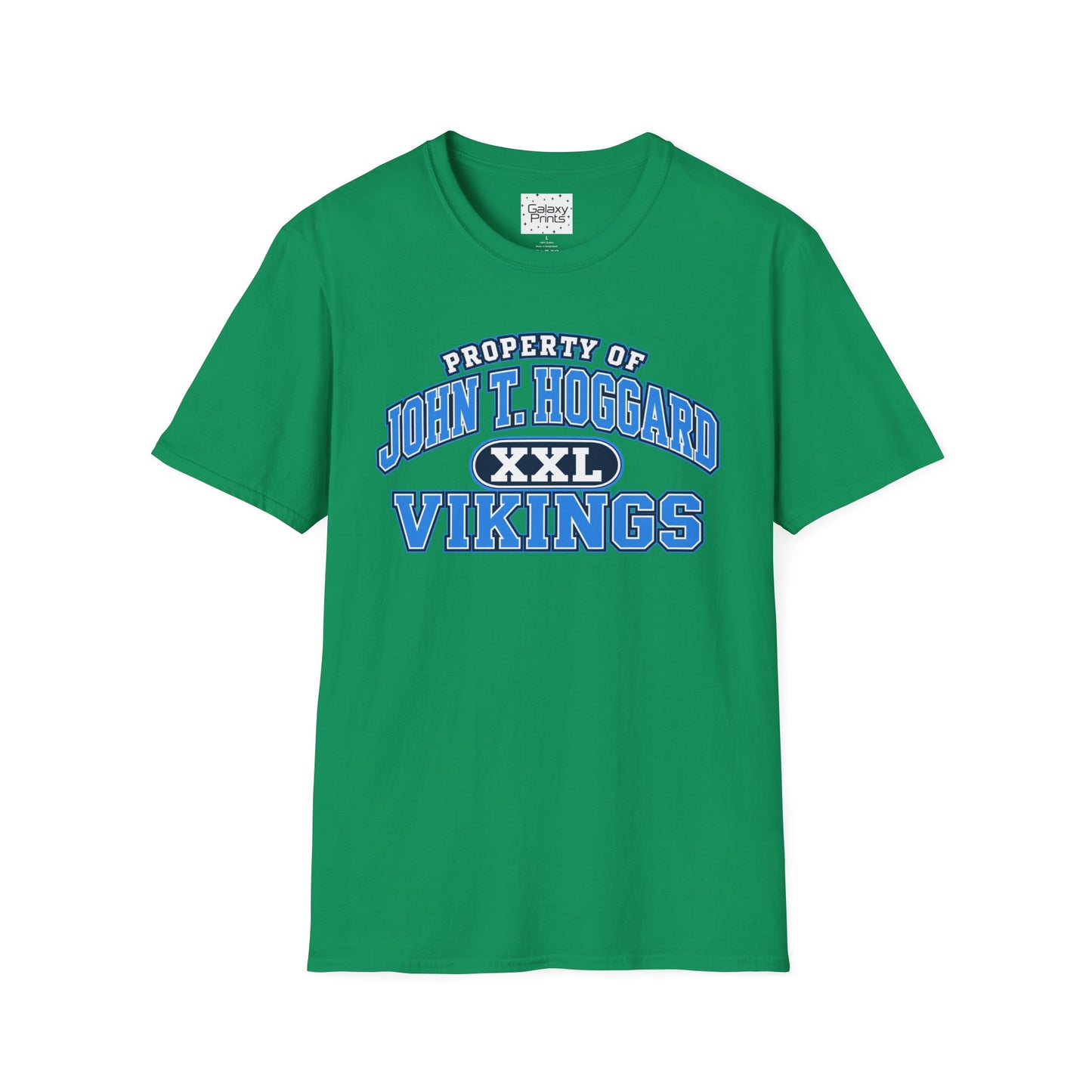 Property of JTH Vikings T‑Shirt XXL — Viking in Power Circle back - Hoggard School Spirit Tee