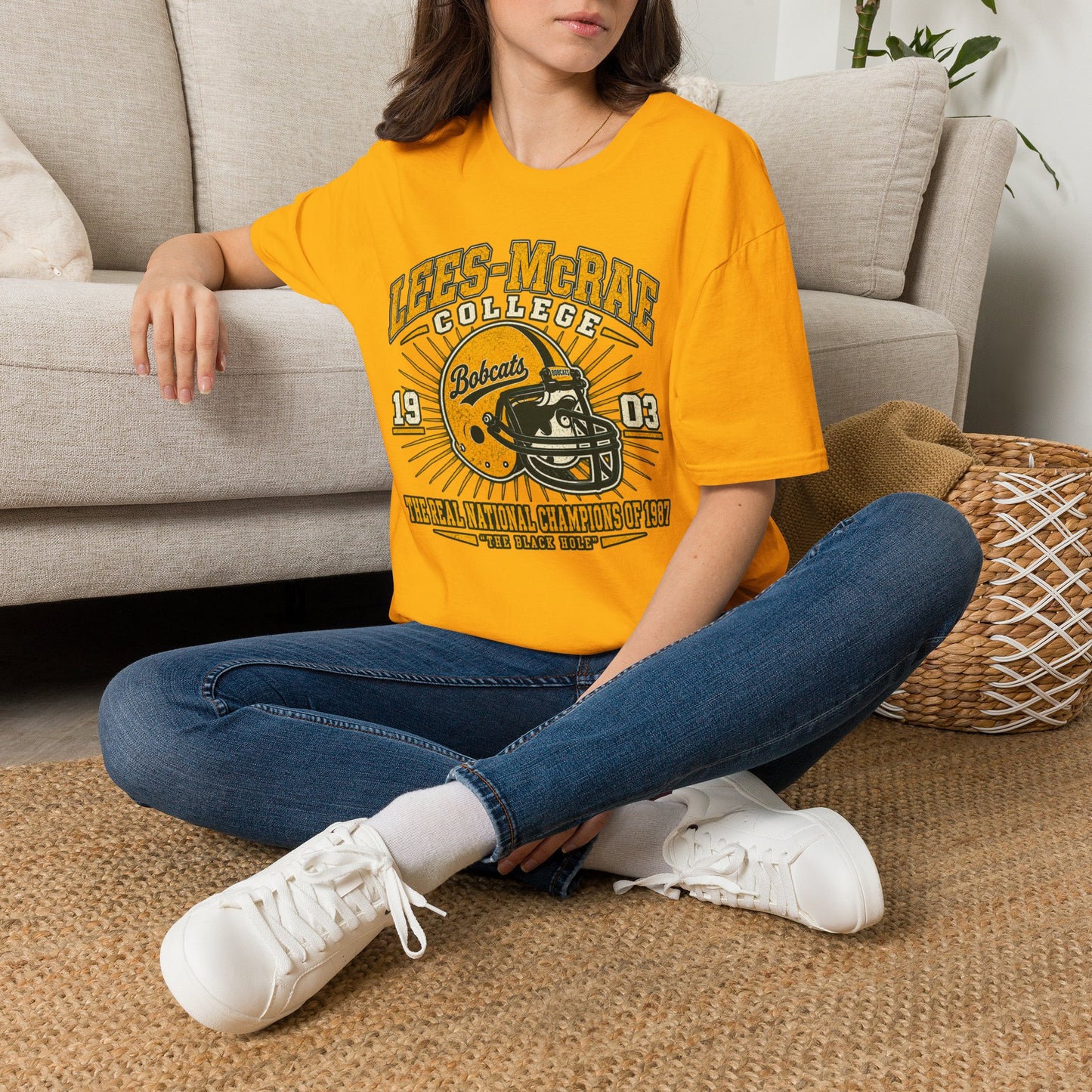 Lees-McRae College Bobcats Vintage Football T-Shirt — Retro 1903 Design