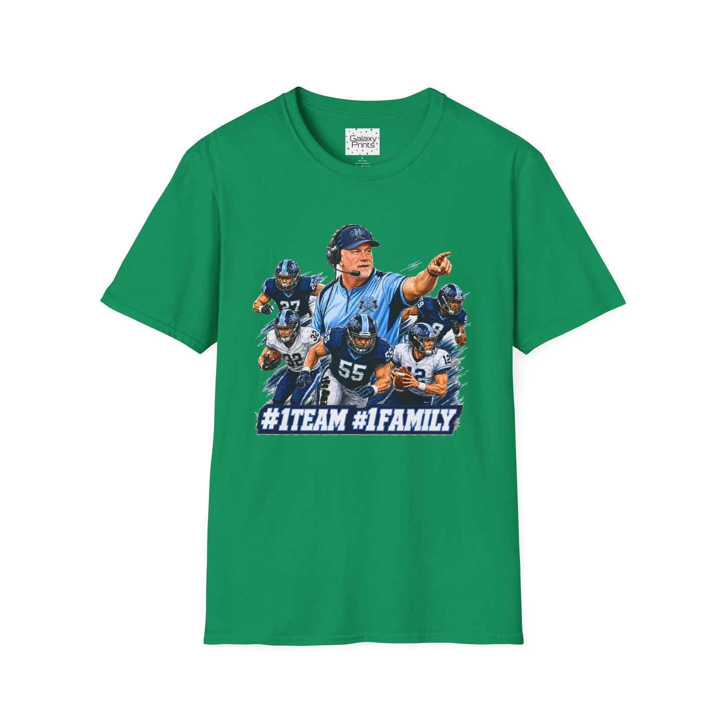 Hoggard Vikings Inspired - 1TEAM 1FAM - Viking Helmet - Unisex T-Shirt