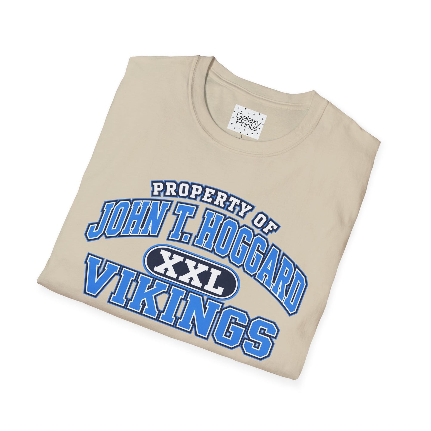 Property of JTH Vikings T‑Shirt XXL — Viking in Power Circle back - Hoggard School Spirit Tee
