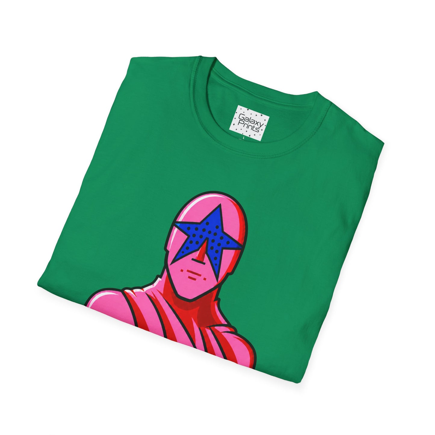 STAR MAN Nin Wrestling video game "NOW" and "THEN" T-Shirt — Retro Pop Hero Graphic Tee - Nin Wrestler STAR MAN video game - Current Culture