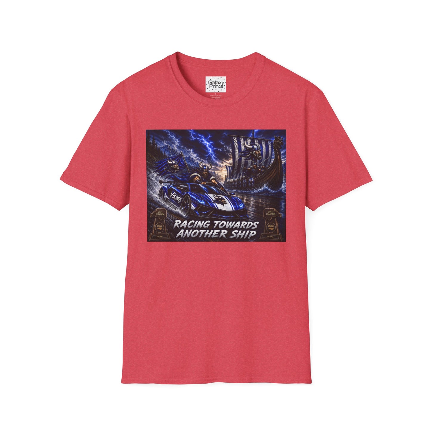 Copy of Unisex T-Shirt - Hoggard Vikings Inspired - Hoggard helmet and 'Domination is a State of Mind' - over our rivals