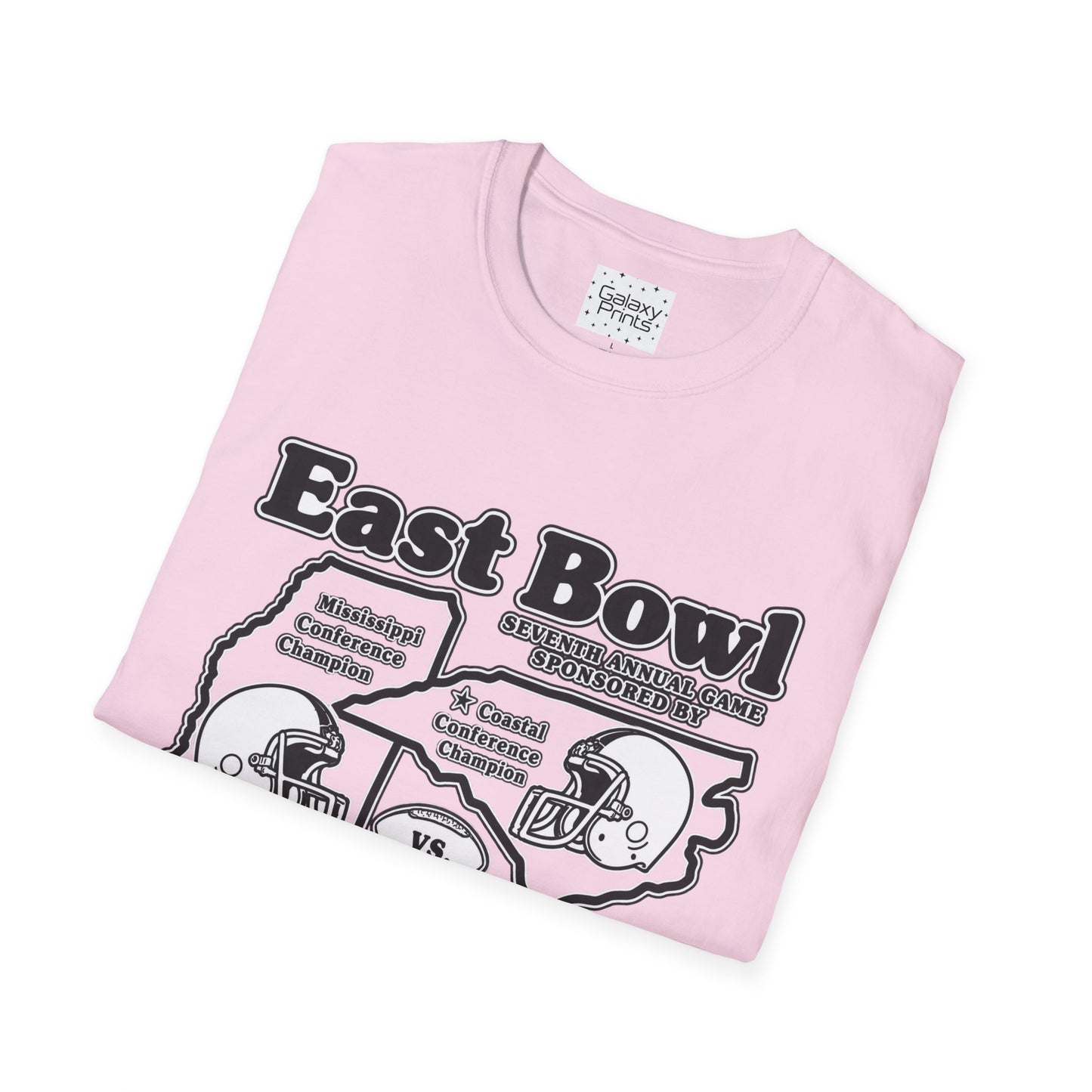1986 East Bowl Vintage Football T-Shirt — Retro Game Day Tee (East Bowl, Lees McRae)