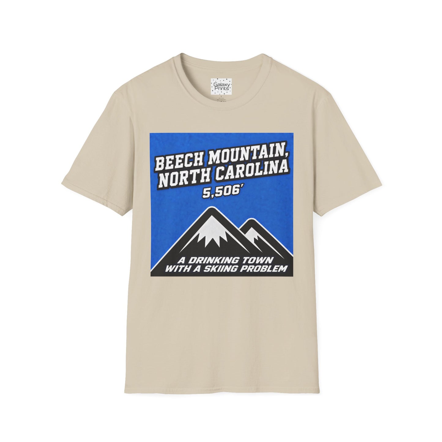 Beech Mountain North Carolina T-Shirt – 5,506' Drinking Town with Skiing Problem - Graphic Tee
