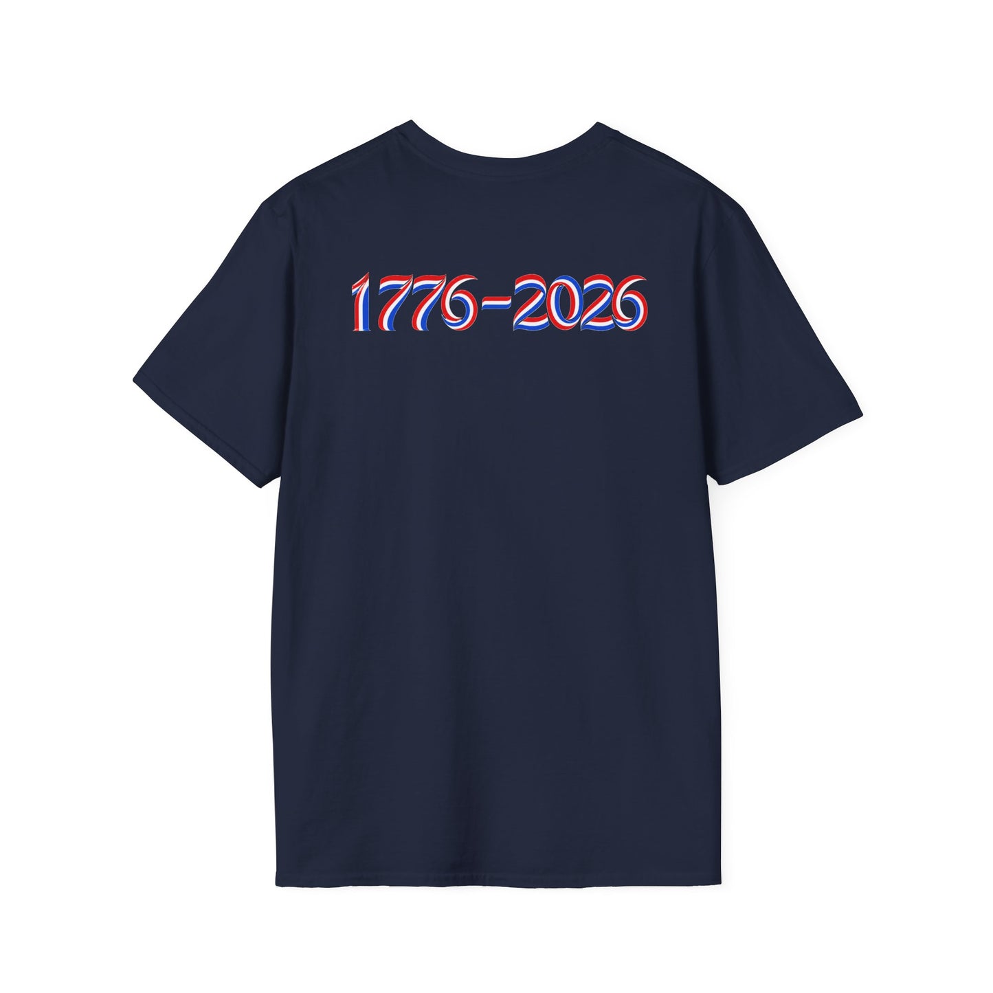 America 250 Celebration T-Shirt — Patriotic Red White Blue Anniversary Tee with 1776 - 2026 on back - Current Culture