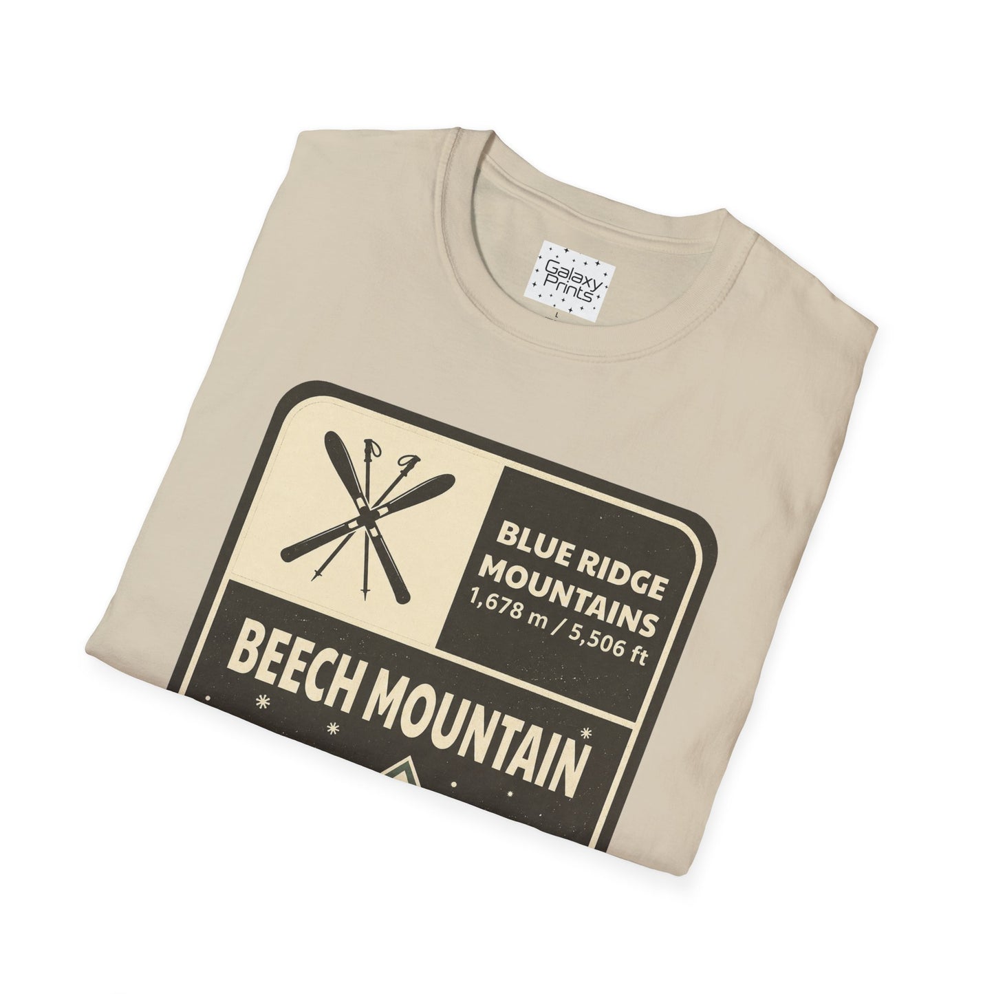 Beech Mountain Blue Ridge Mountains T‑Shirt — North Carolina Ski & Hiking Vintage