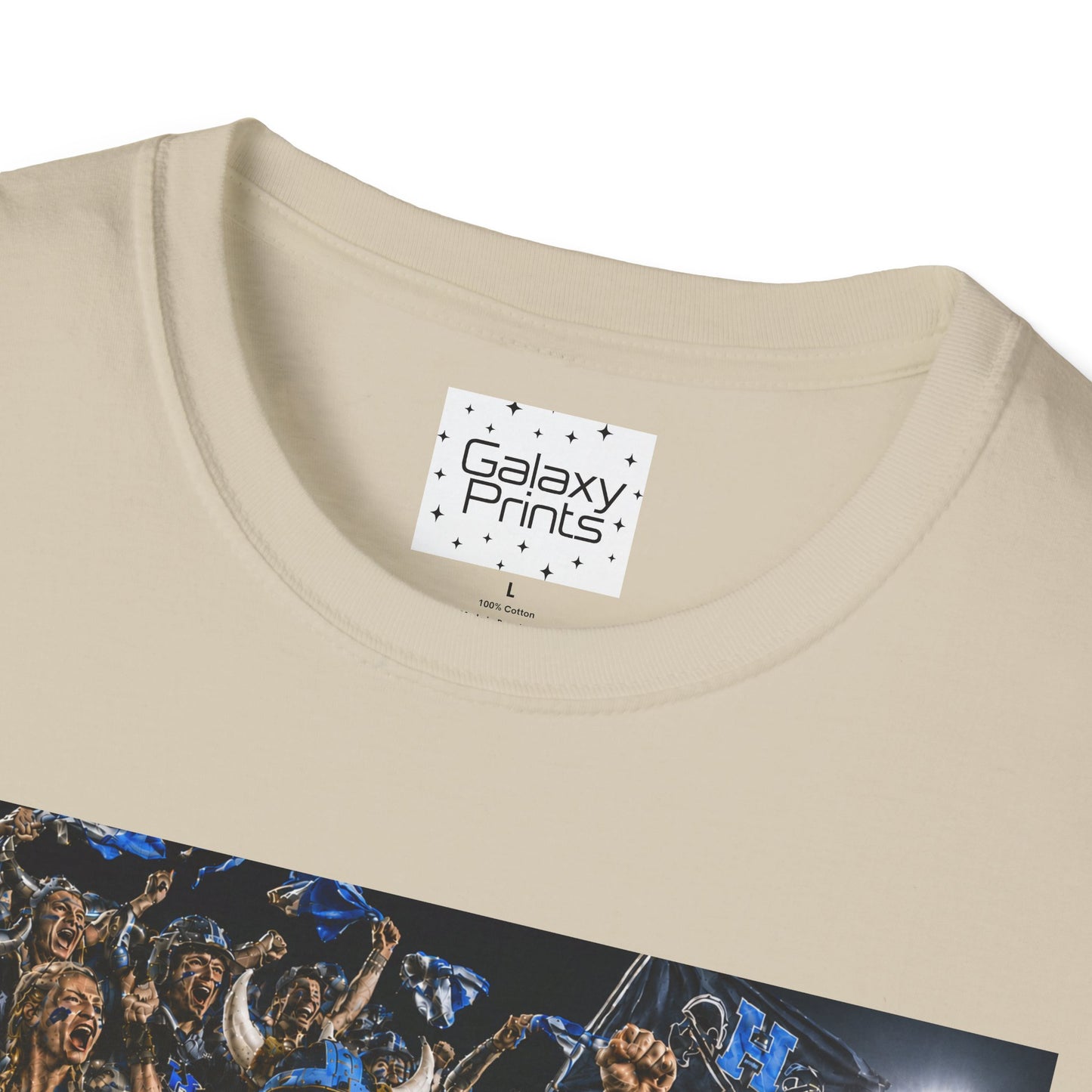 Viking Fans with #1 FAN T‑Shirt — '#1 FAN leading the fight' Graphic Tee - Viking crowd