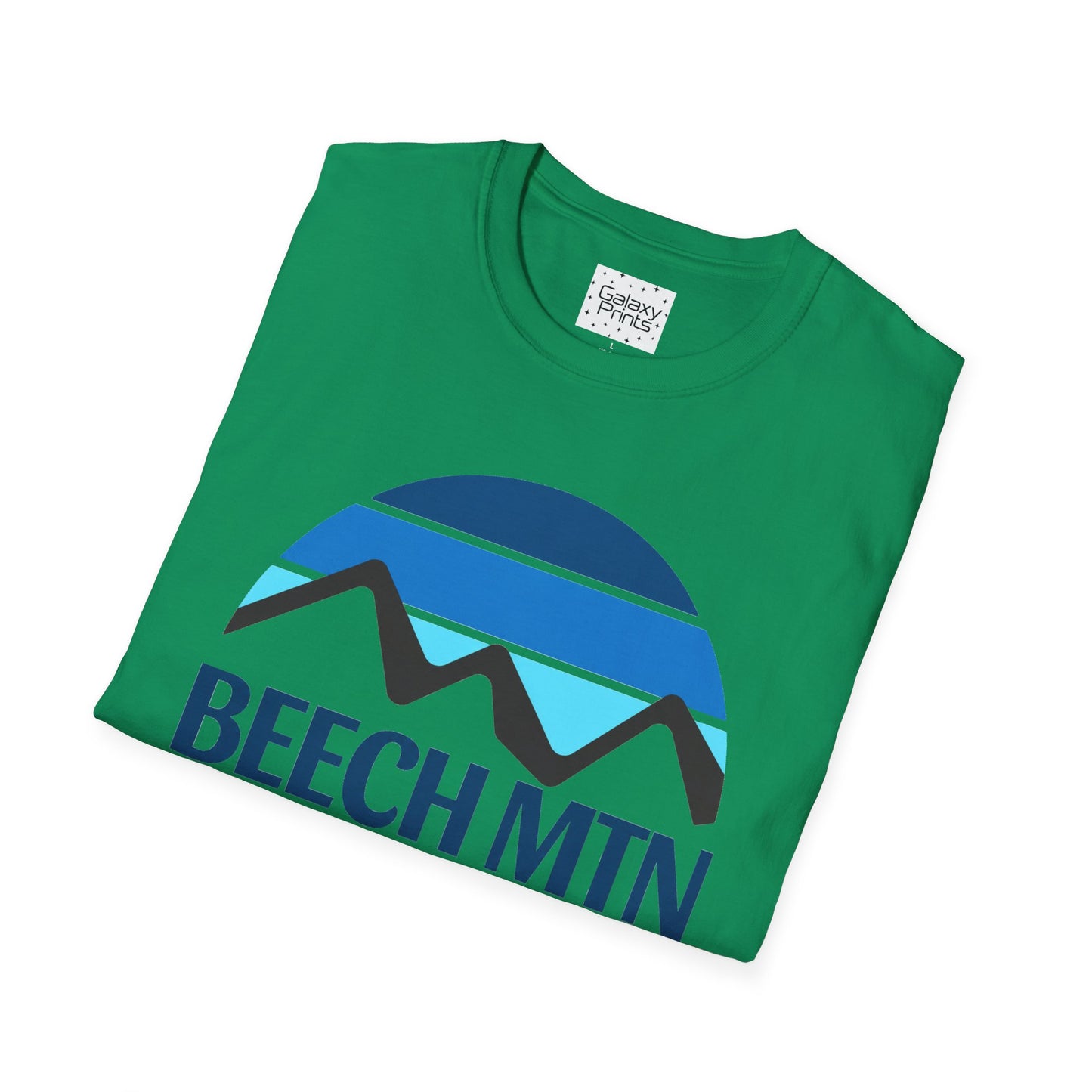 Beech Mtn North Carolina Graphic T-Shirt — Retro Tri Blue Moon Mountain Tee