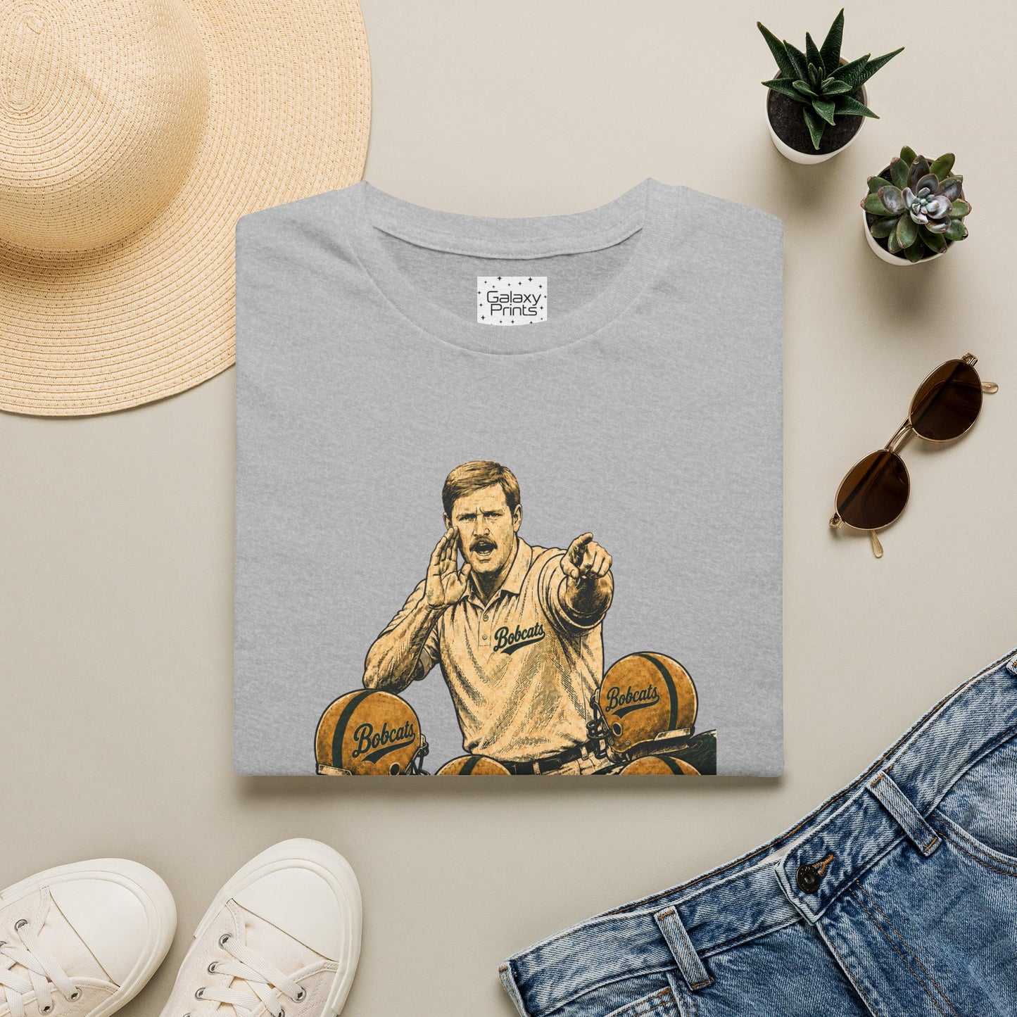 Lees-McRae College Bobcats Vintage Football T-Shirt — Coach Bryan 2  "Get some hip roll, get you some" - Forever Undefeated