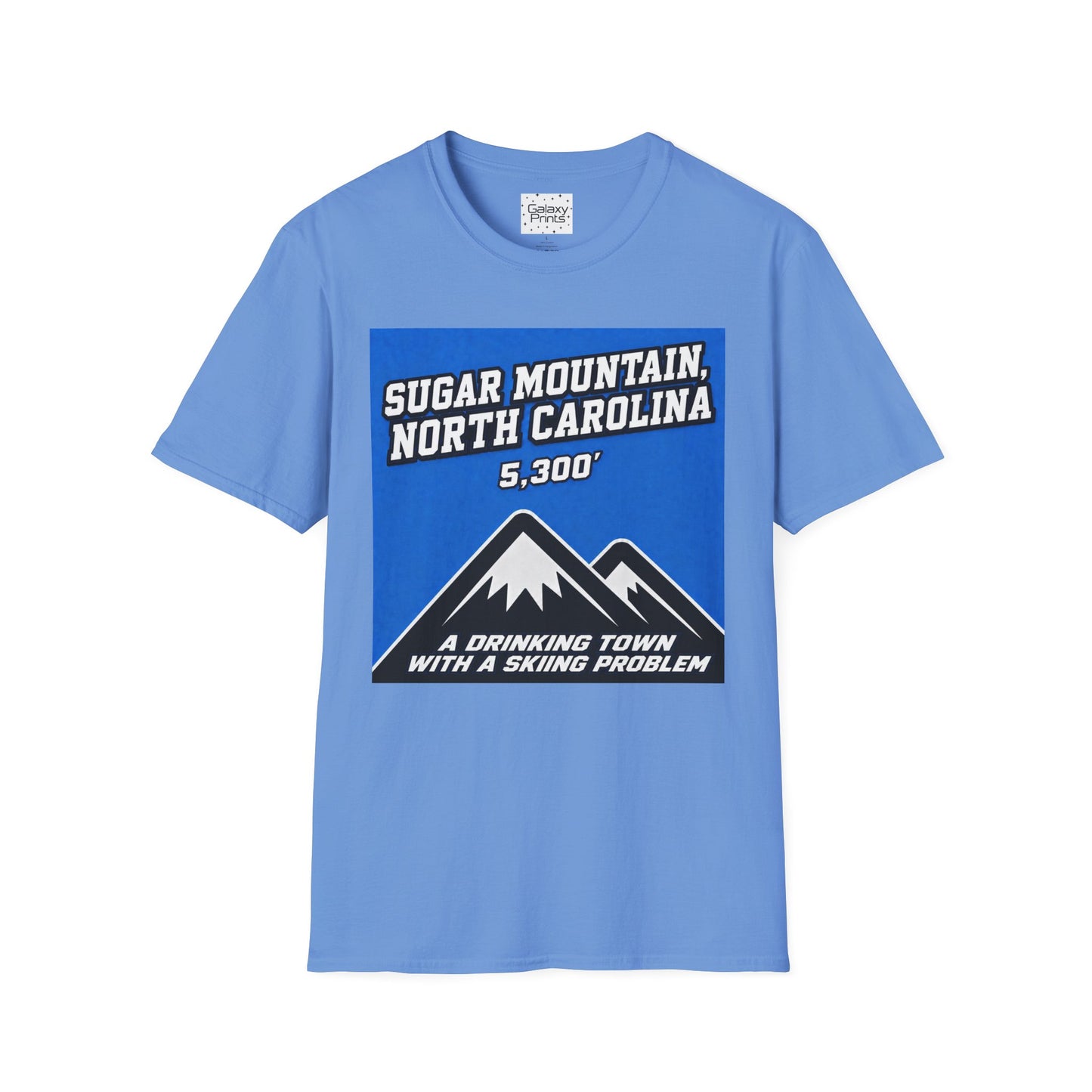 Sugar Mountain North Carolina T-Shirt – 5,300' Drinking Town with Skiing Problem - Graphic Tee