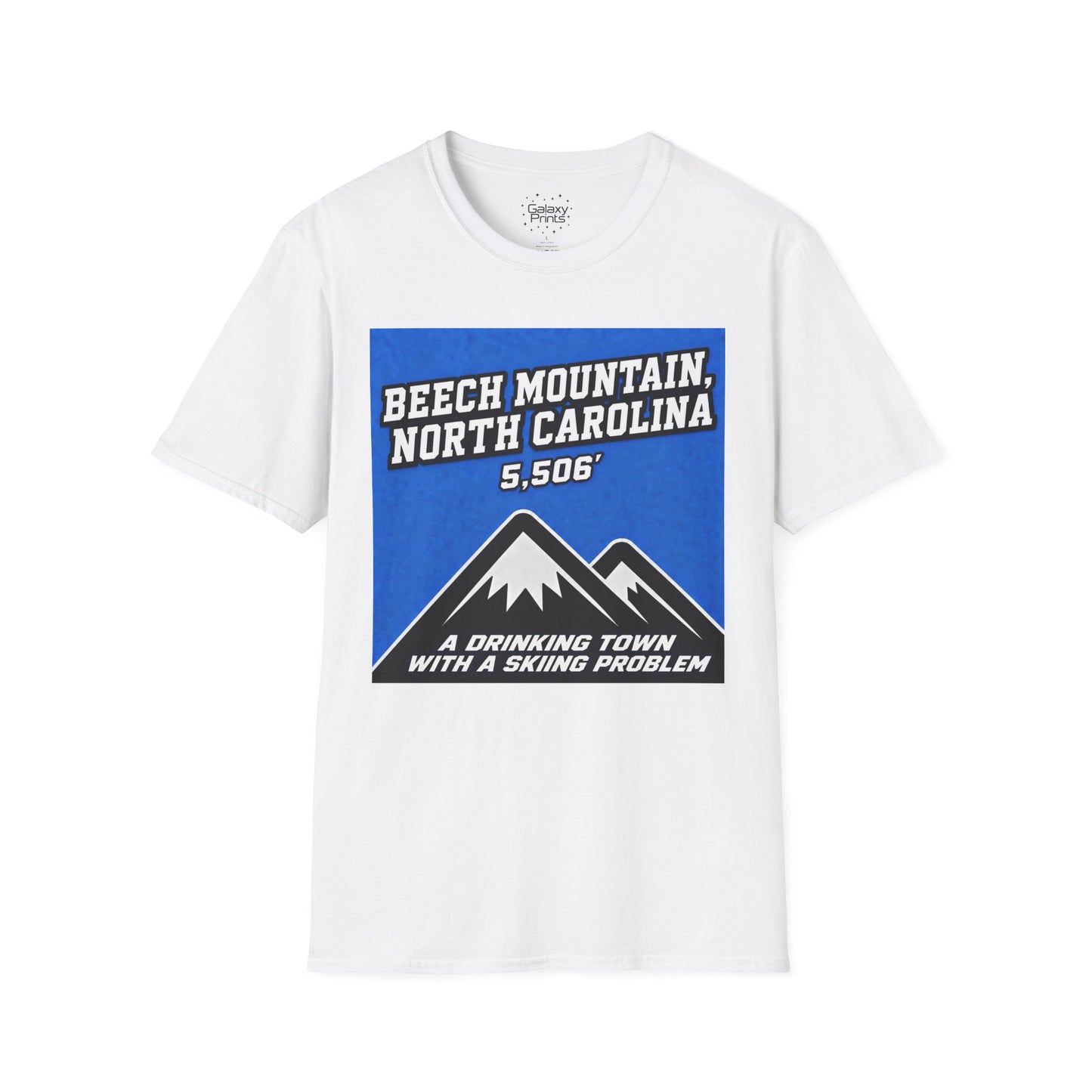 Beech Mountain North Carolina T-Shirt – 5,506' Drinking Town with Skiing Problem - Graphic Tee