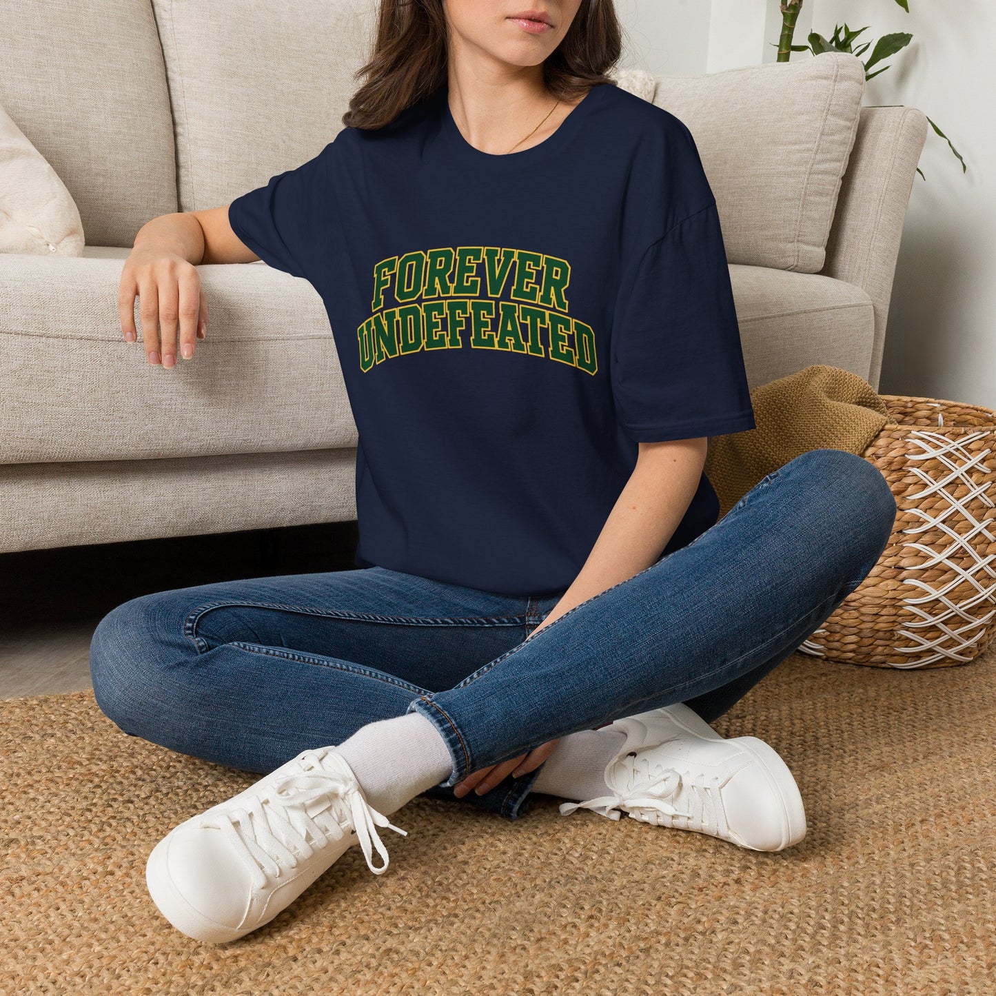 Lees-McRae College Bobcats Vintage Football T-Shirt — Forever Undefeated - Wooden Nickel / Chip