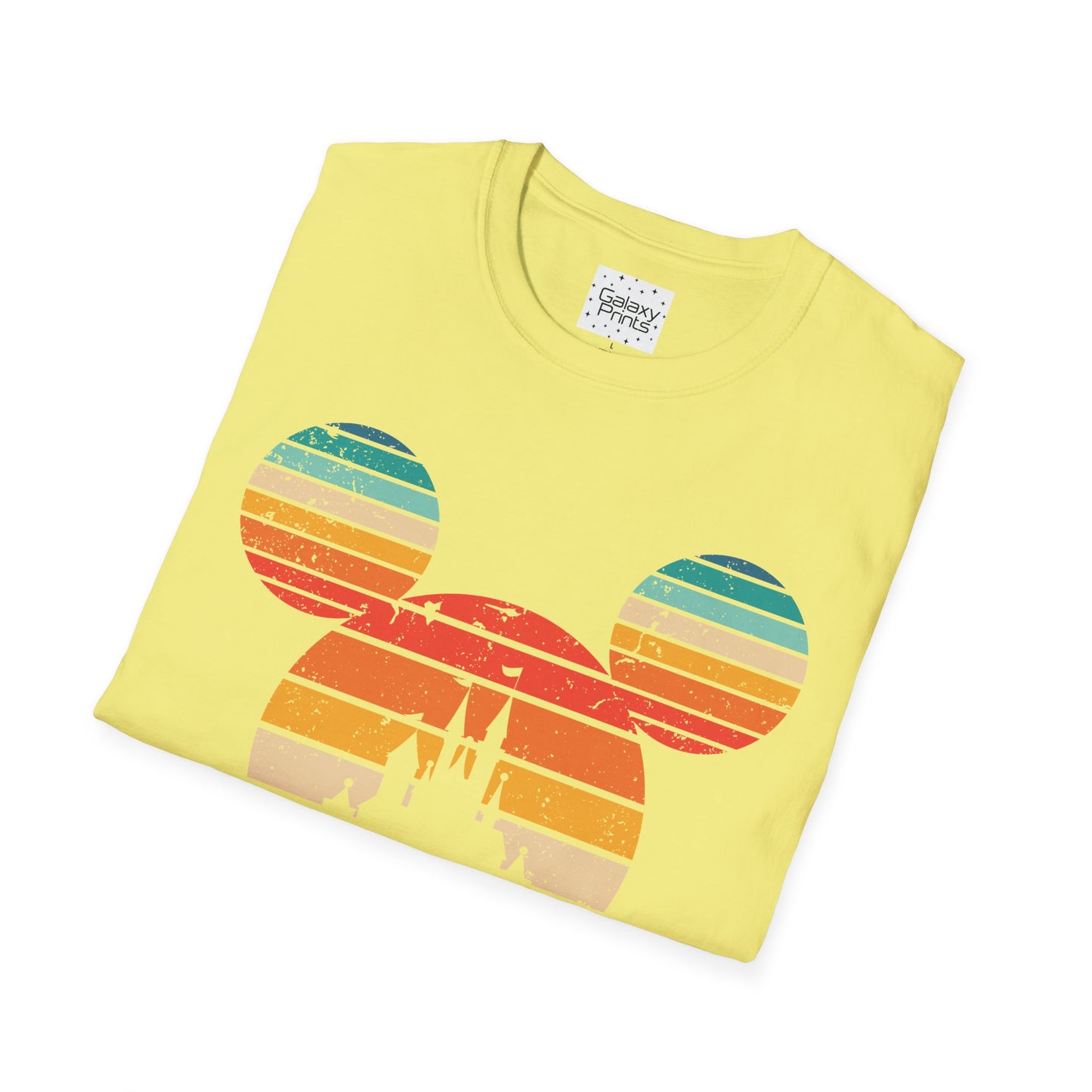 Unisex T-Shirt - DISNEY Inspired - 'Mickey Ears with Pastel Colors Distressed'