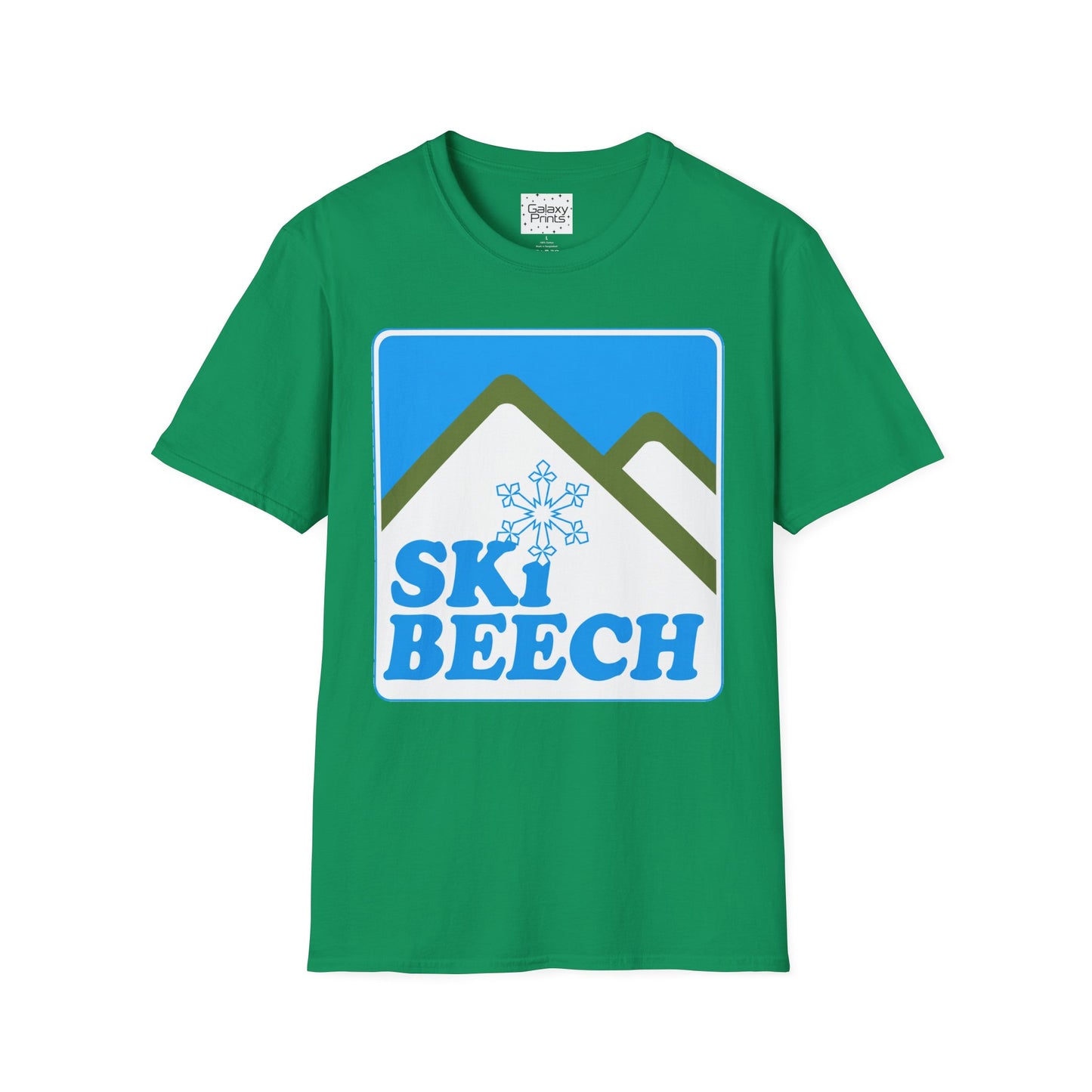 Retro Ski Beech T‑Shirt — Vintage Beech Mountain Snowflake Ski Tee