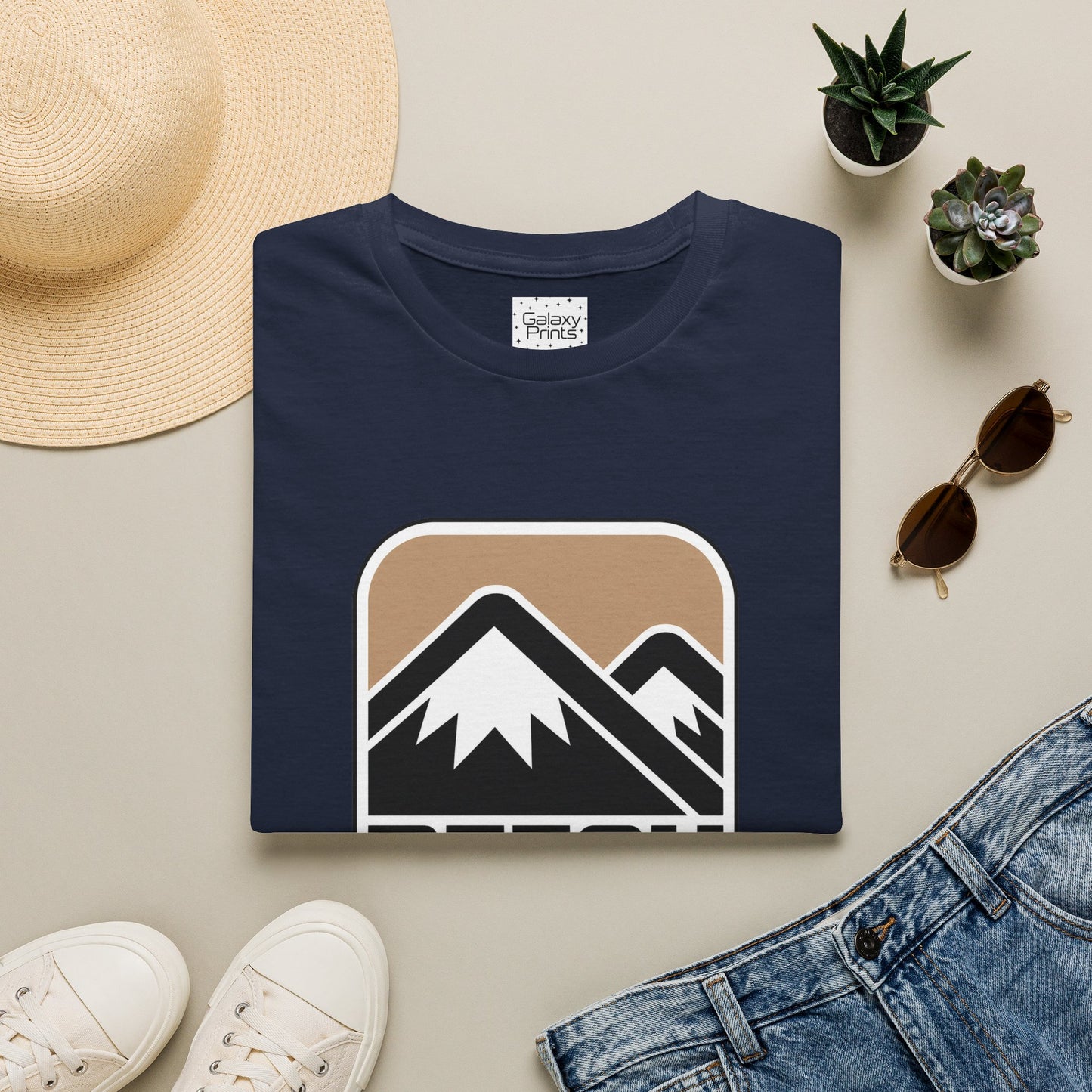 Beech Mountain NC Hiking T‑Shirt — Retro Mountain Badge Tee