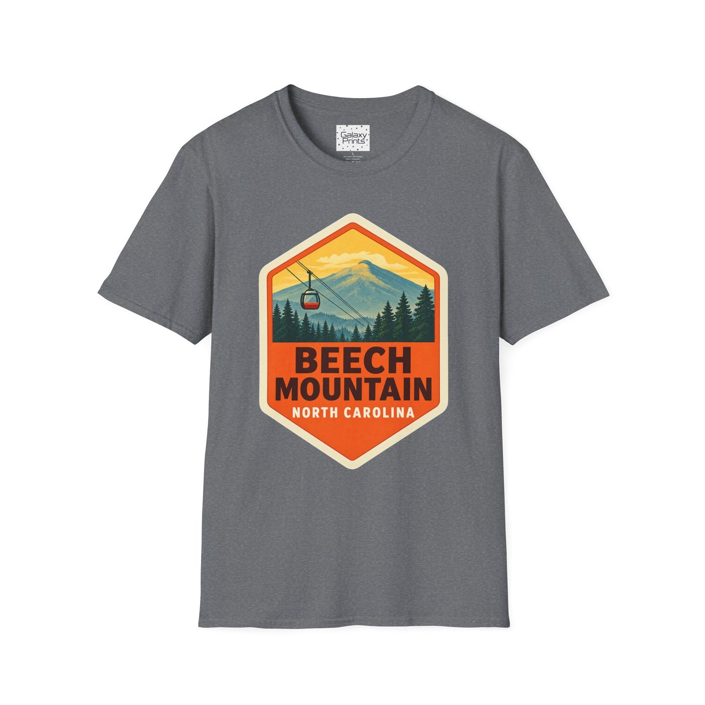 Beech Mountain NC Graphic T-Shirt Diamond — Mountain Ski Lift Vintage look