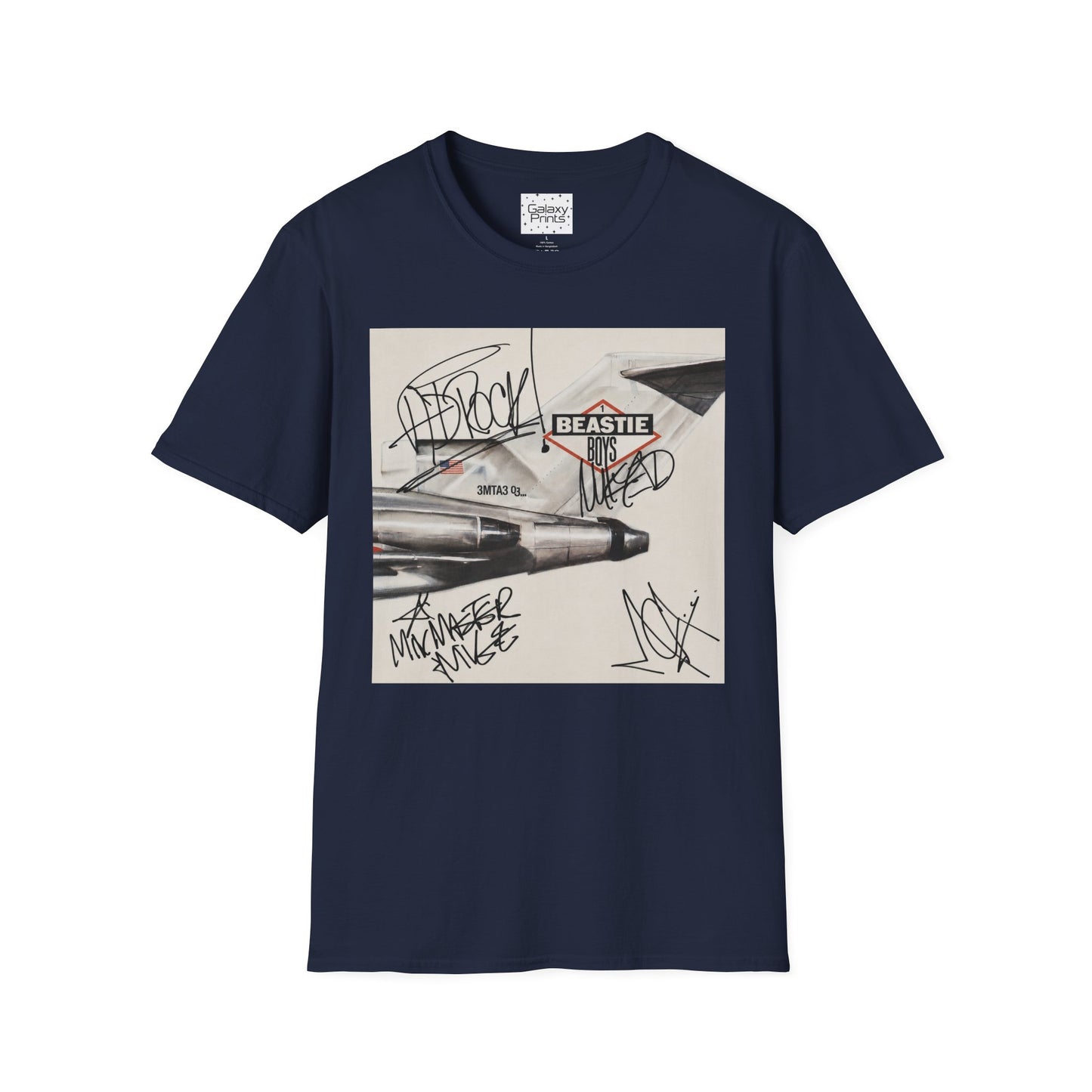 B-Boys "Licensed to Ill" Autographed Band T-Shirt - Graffiti