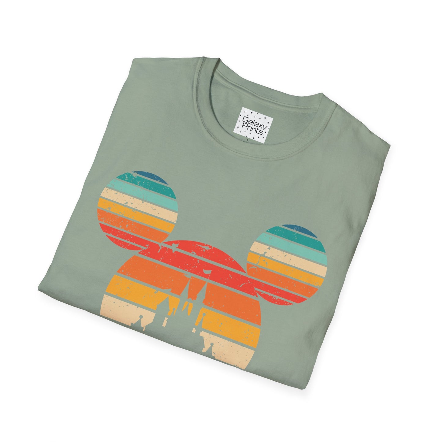 Unisex T-Shirt - DISNEY Inspired - 'Mickey Ears with Pastel Colors Distressed'
