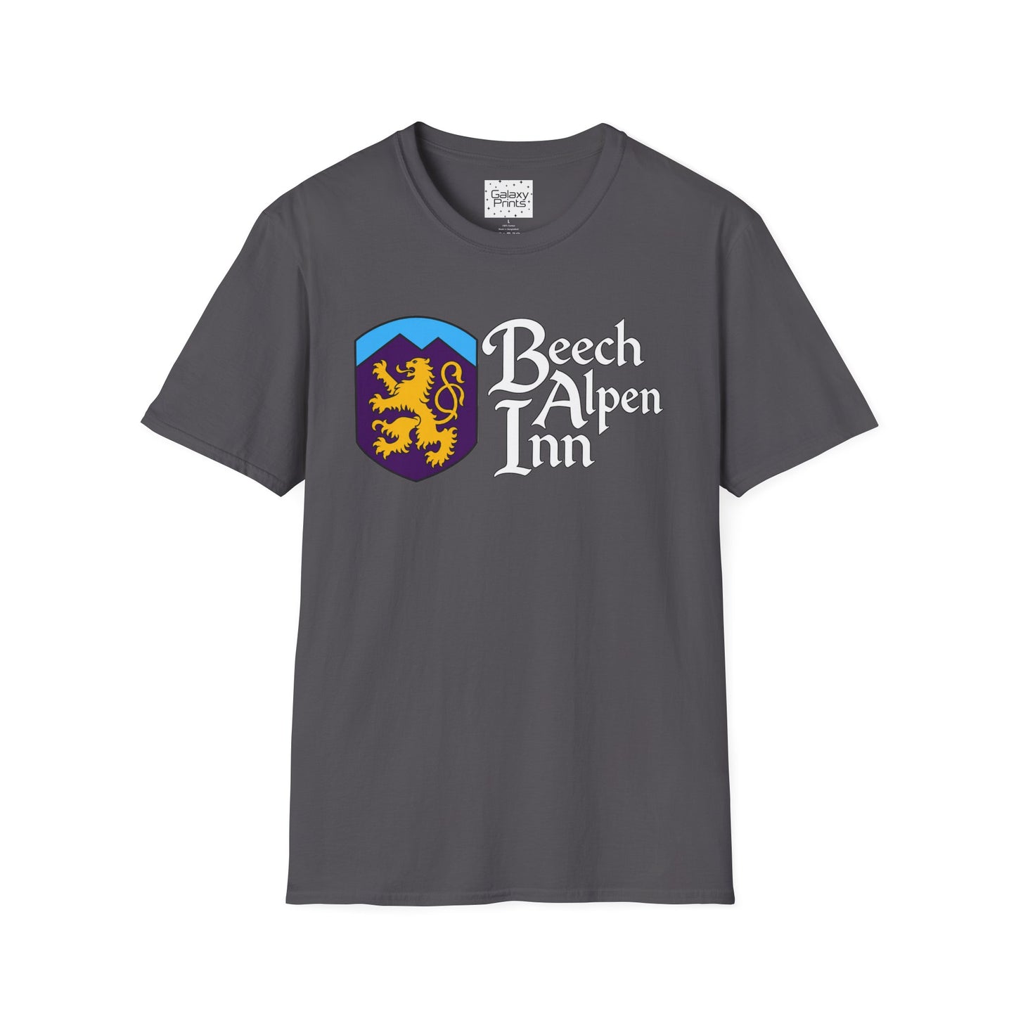 Beech Alpen Inn Crest Tee - (vintage heraldic logo) T-Shirt - Beech Mtn, NC