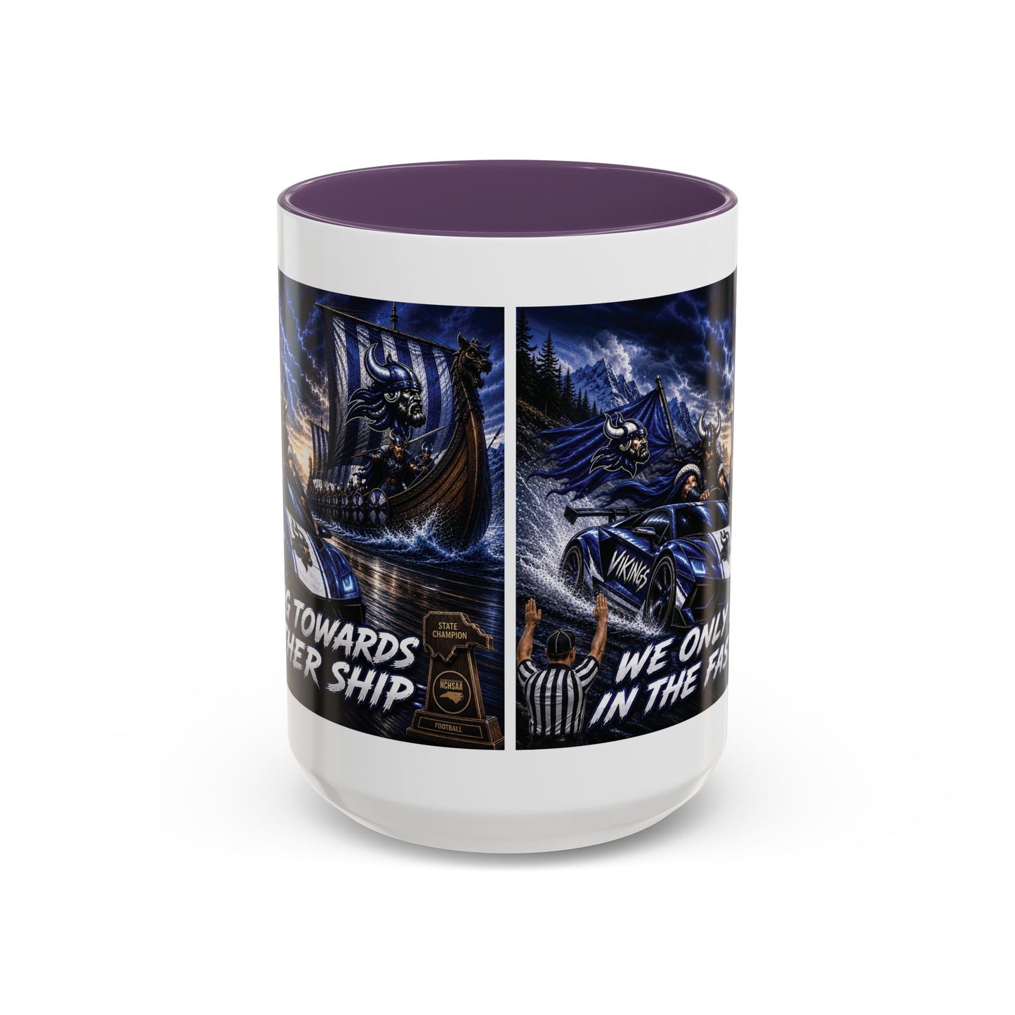 Hoggard Vikings Stylish Accent Coffee Mug  "Race to another Ship" and "Dive in the fast lane"- Perfect for Daily Brew & Gifts