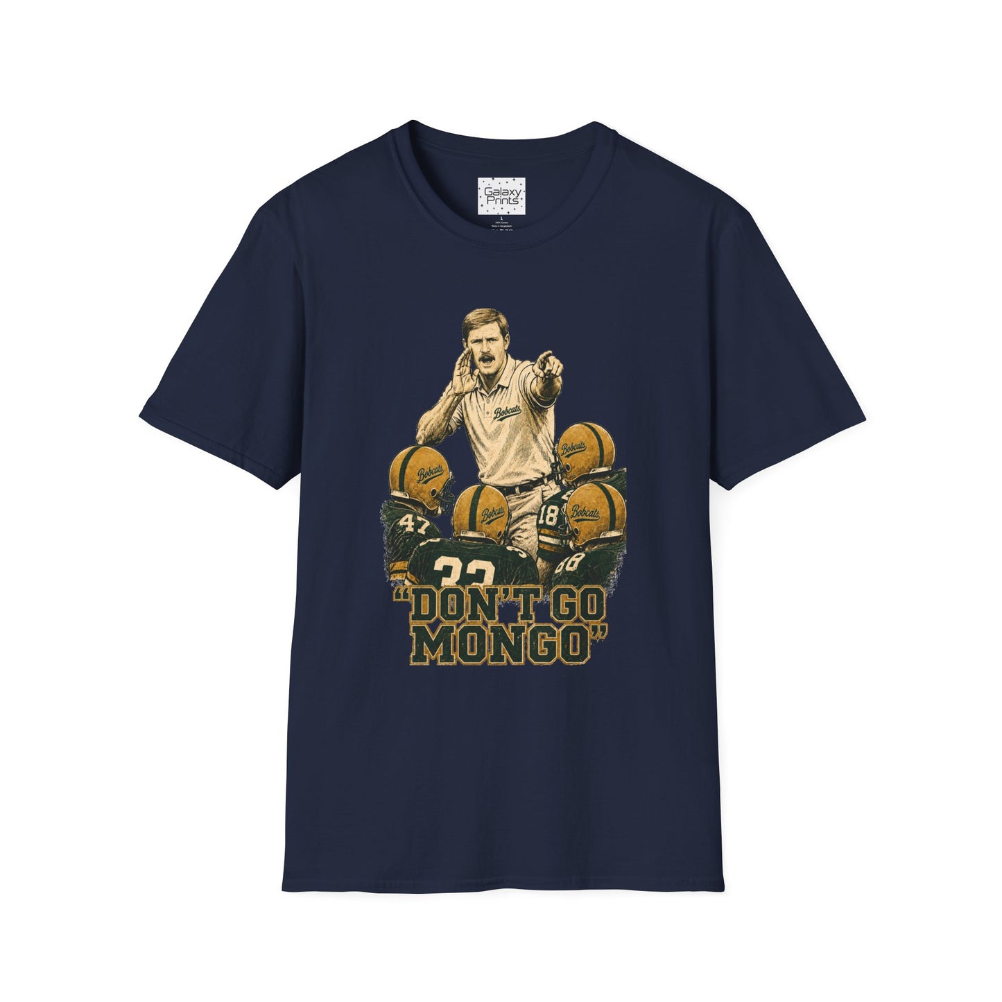 Lees-McRae College Bobcats Vintage Football T-Shirt — Coach Bryan "Don't Go MONDO" - Forever Undefeated