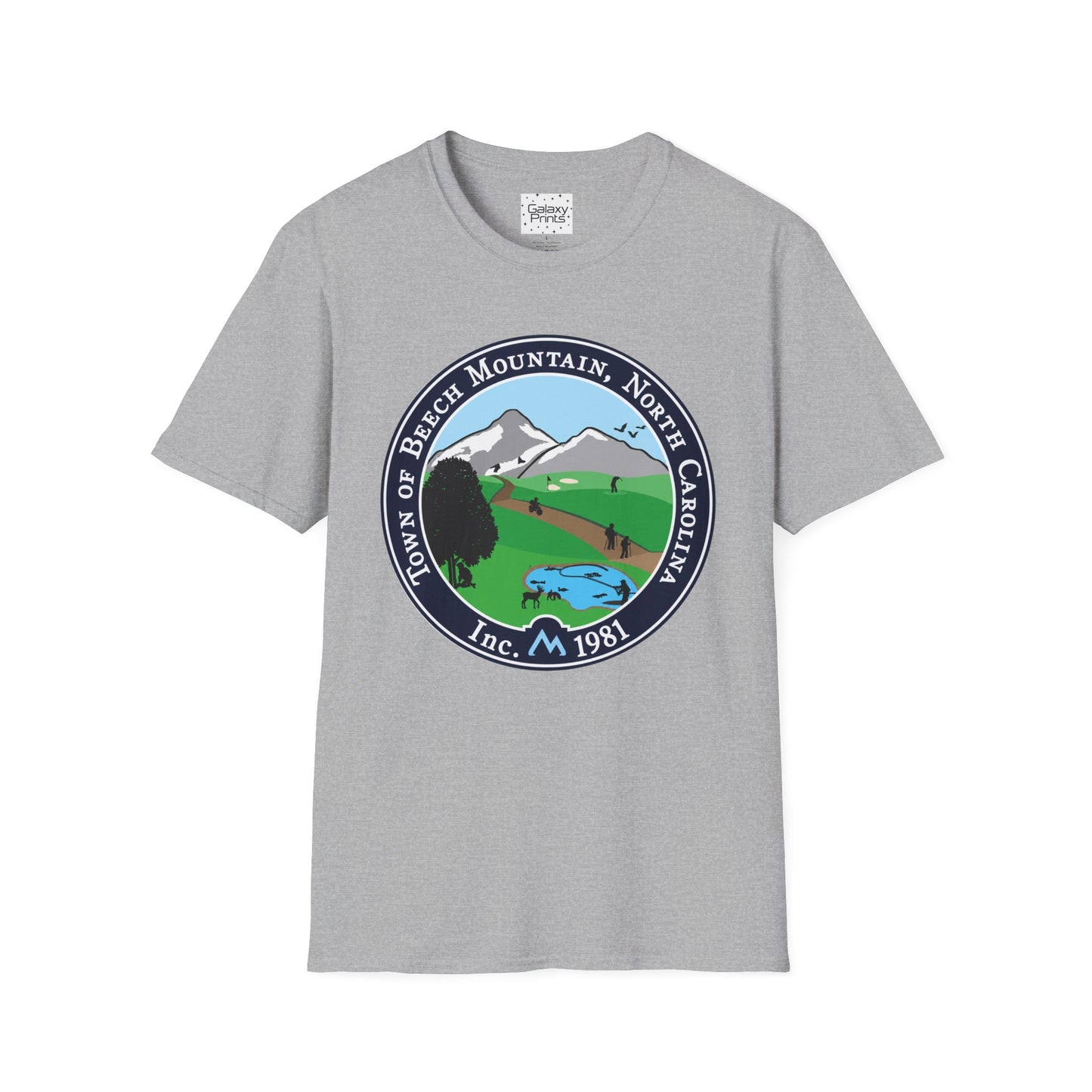 The Town of Beech Mountain, North Carolina Seal T-Shirt — Scenic Mountain Town Tee