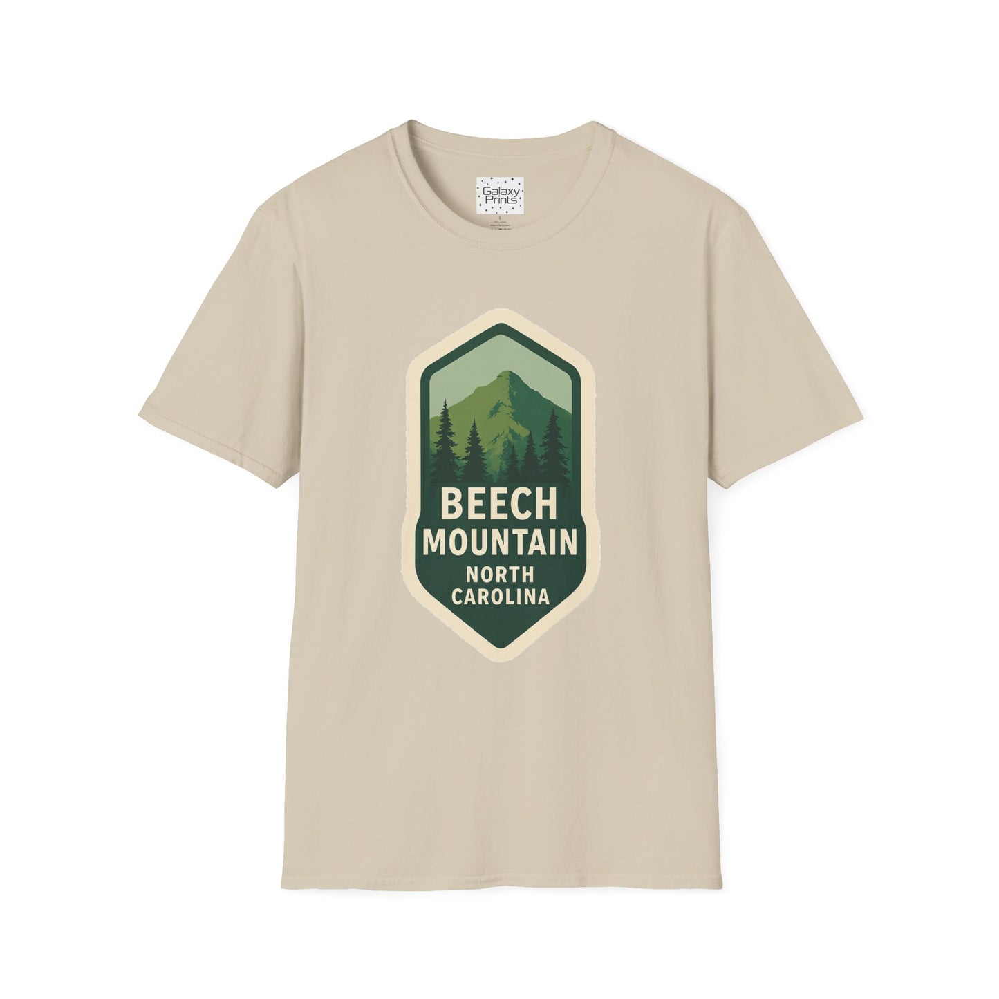 Beech Mountain NC Vintage Hiking T-Shirt — Retro Mountain Badge Graphic Tee
