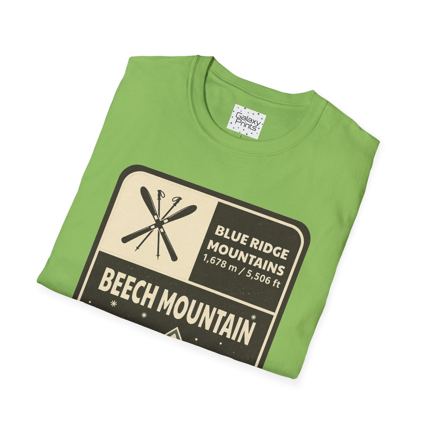 Beech Mountain Blue Ridge Mountains T‑Shirt — North Carolina Ski & Hiking Vintage