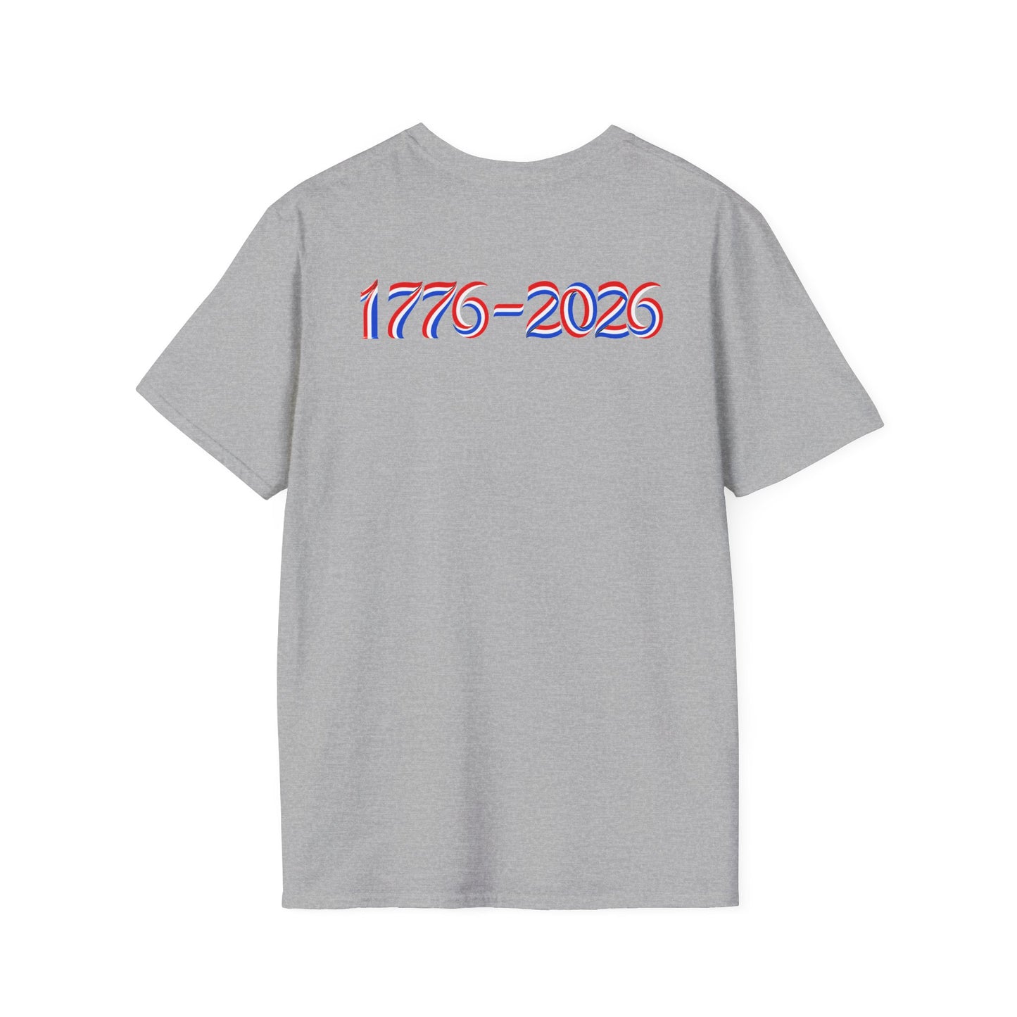 America 250 Celebration T-Shirt — Patriotic Red White Blue Anniversary Tee with 1776 - 2026 on back - Current Culture