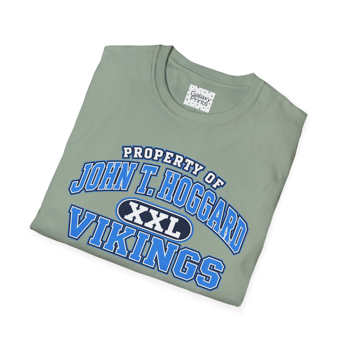 Property of JTH Vikings T‑Shirt XXL — Viking in Power Circle back - Hoggard School Spirit Tee