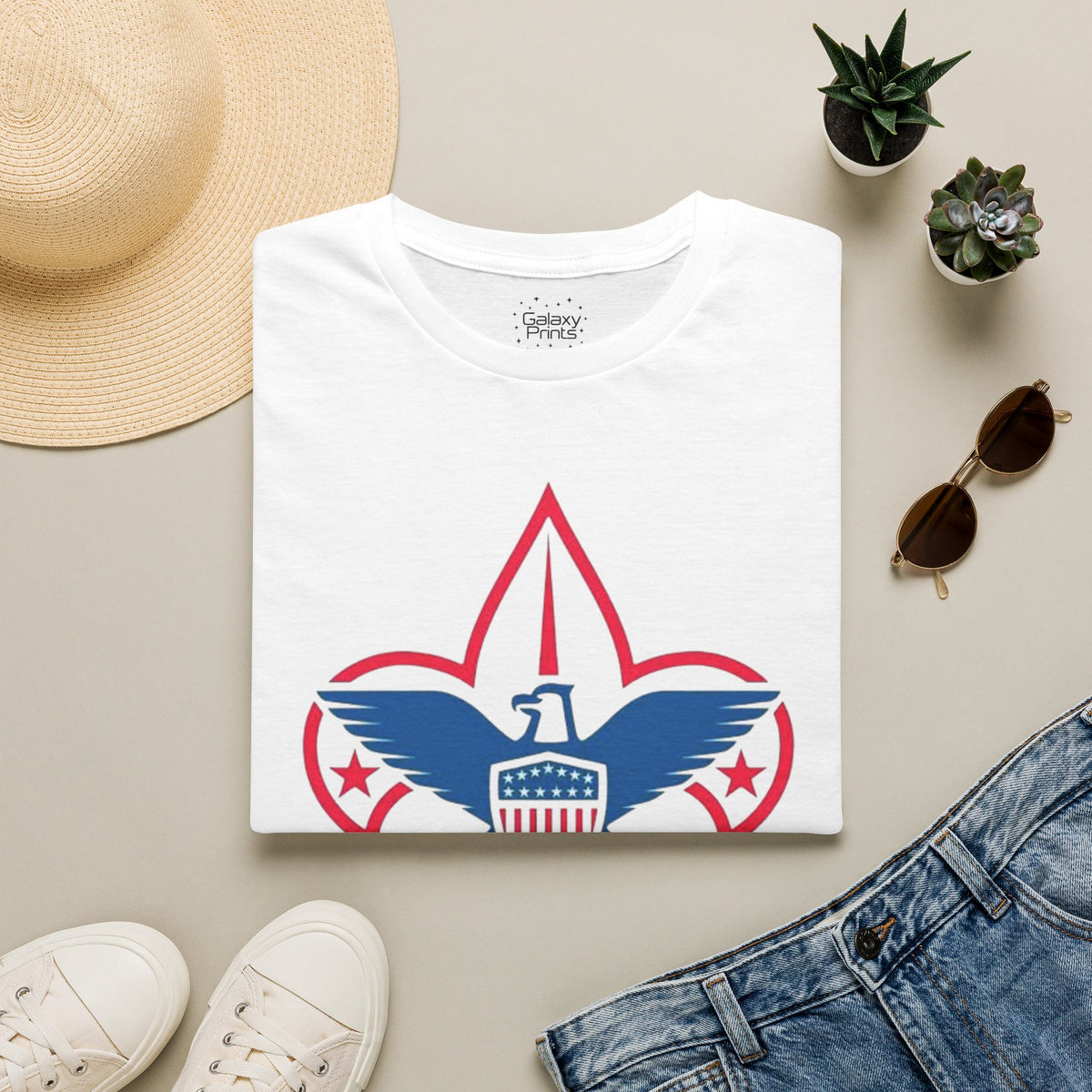 Boy Scouts Eagle Fleur-de-Lis T-Shirt - Retro in many colors your choice