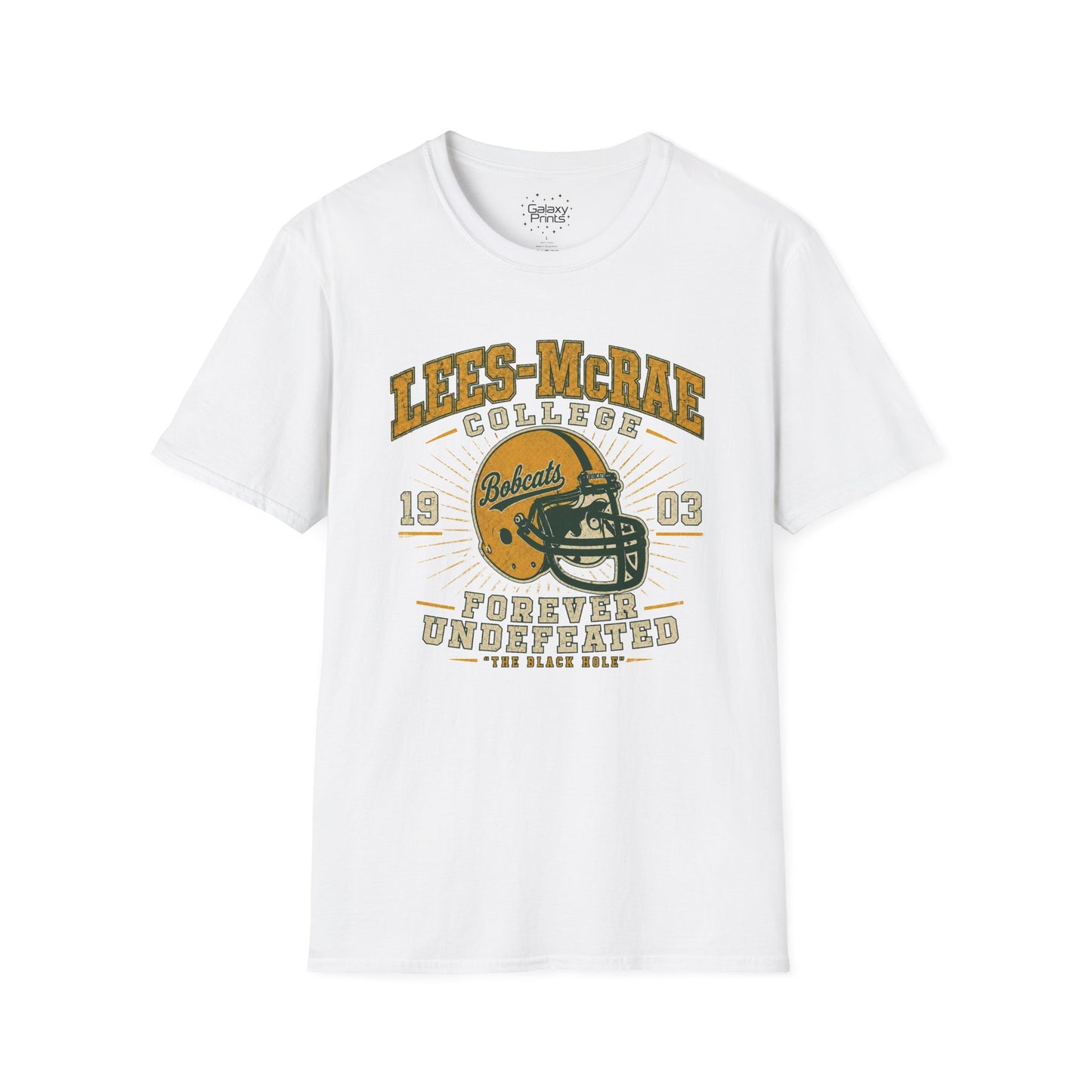 Lees-McRae College Bobcats Vintage Football T-Shirt — Forever Undefeated - The Black Hole