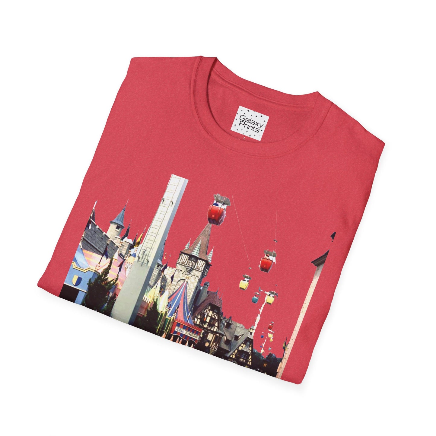 Unisex T-Shirt - DISNEY Inspired - '1970's WDW Florida Picture Graphic next to Small World & Pinocchio Grotto'