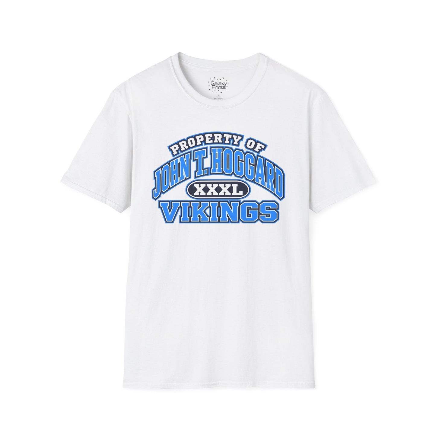 Property of JTH Vikings T‑Shirt  XXXL — Viking in Power Circle back - Hoggard School Spirit Tee