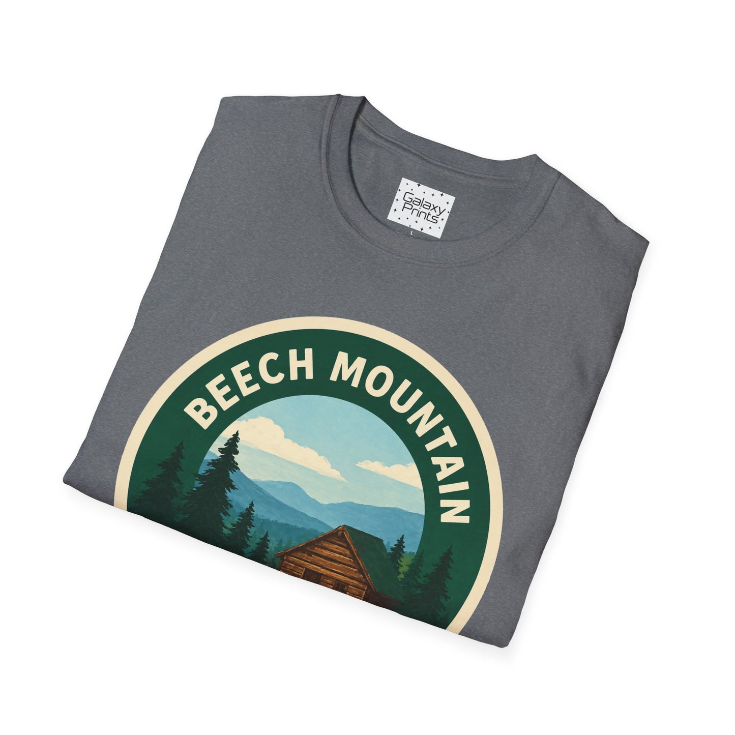Beech Mountain NC T-Shirt — Mountain Cabin Scenic Graphic Tee