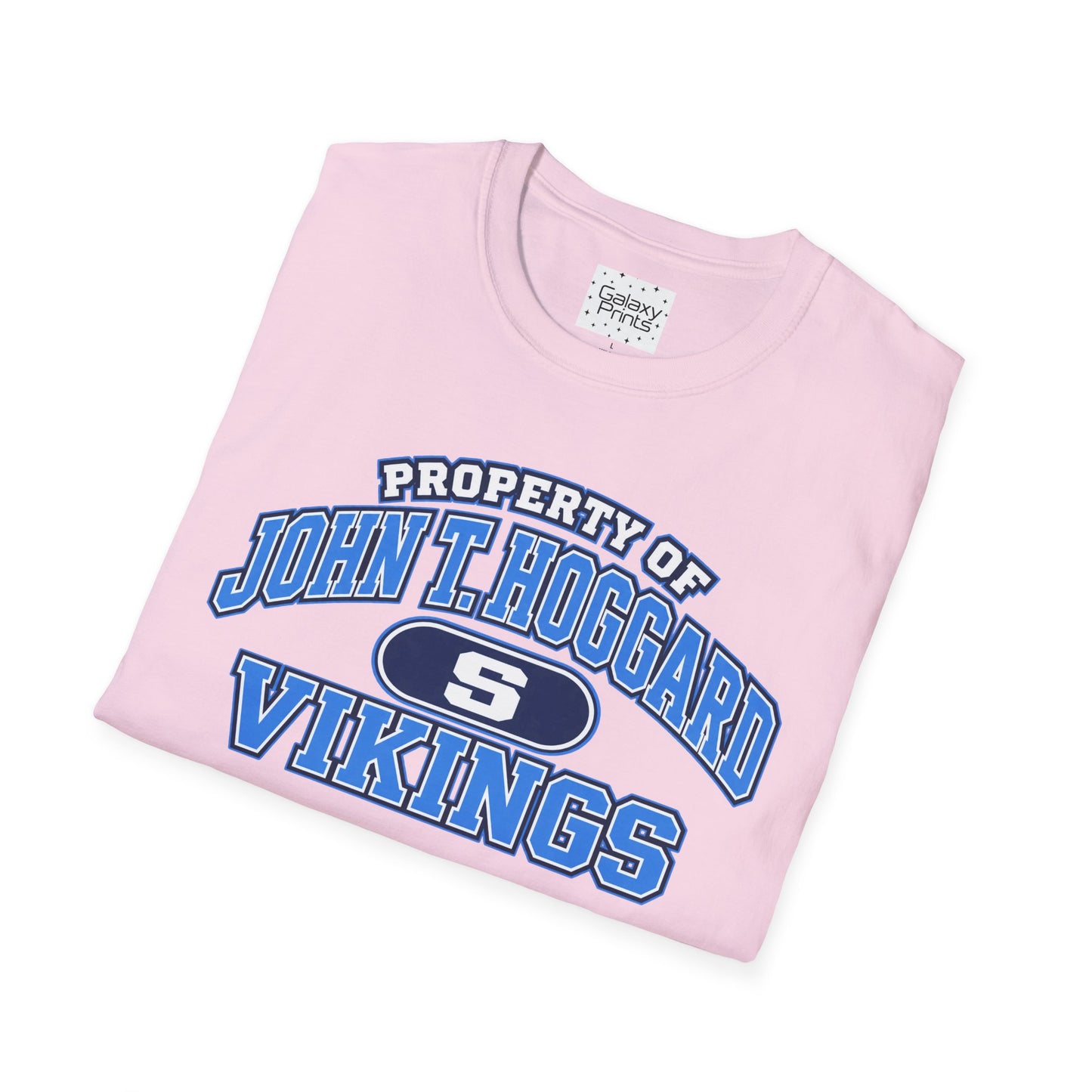 Property of JTH Vikings T‑Shirt S — Viking in Power Circle back - Hoggard School Spirit Tee