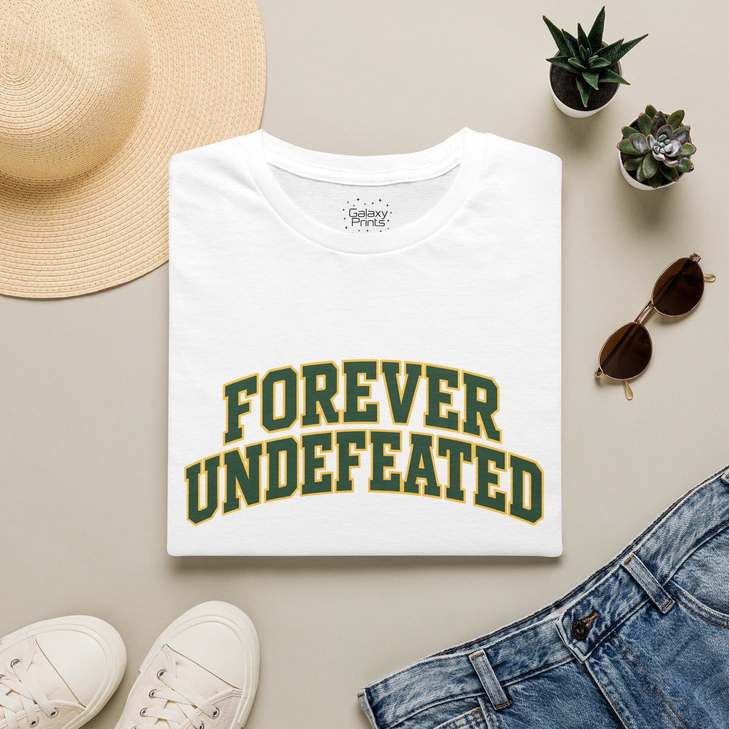 Lees-McRae College Bobcats Vintage Football T-Shirt — Forever Undefeated - Wooden Nickel / Chip